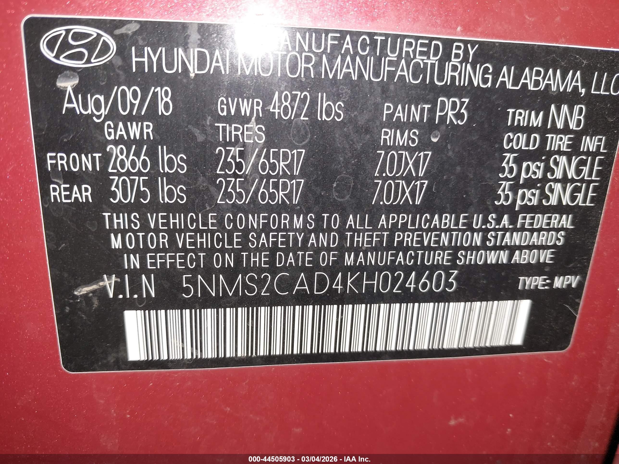 HYUNDAI SANTA image 9