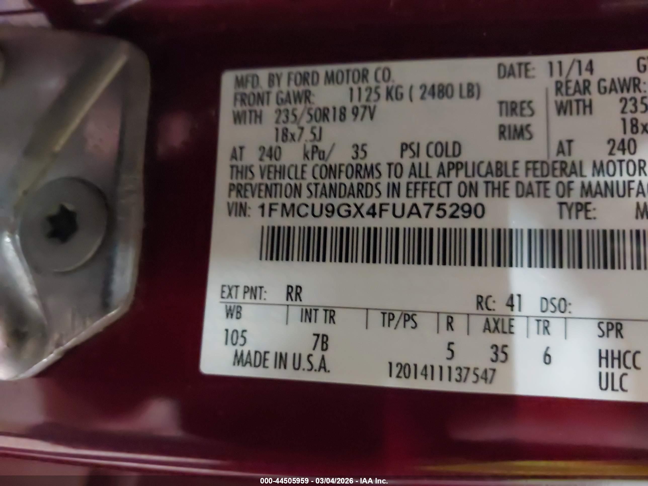 FORD ESCAPE image 9