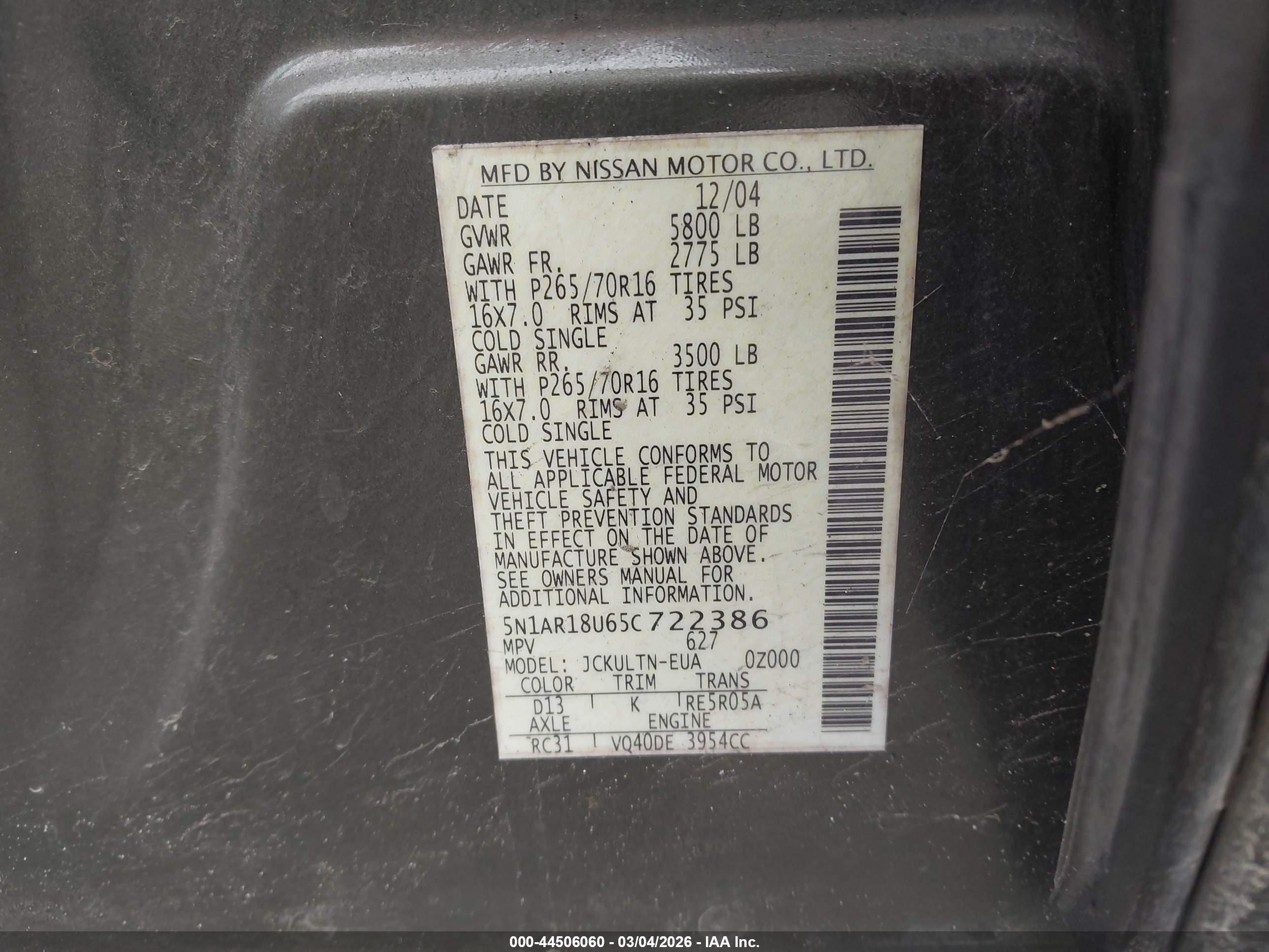 NISSAN PATHFINDER image 9