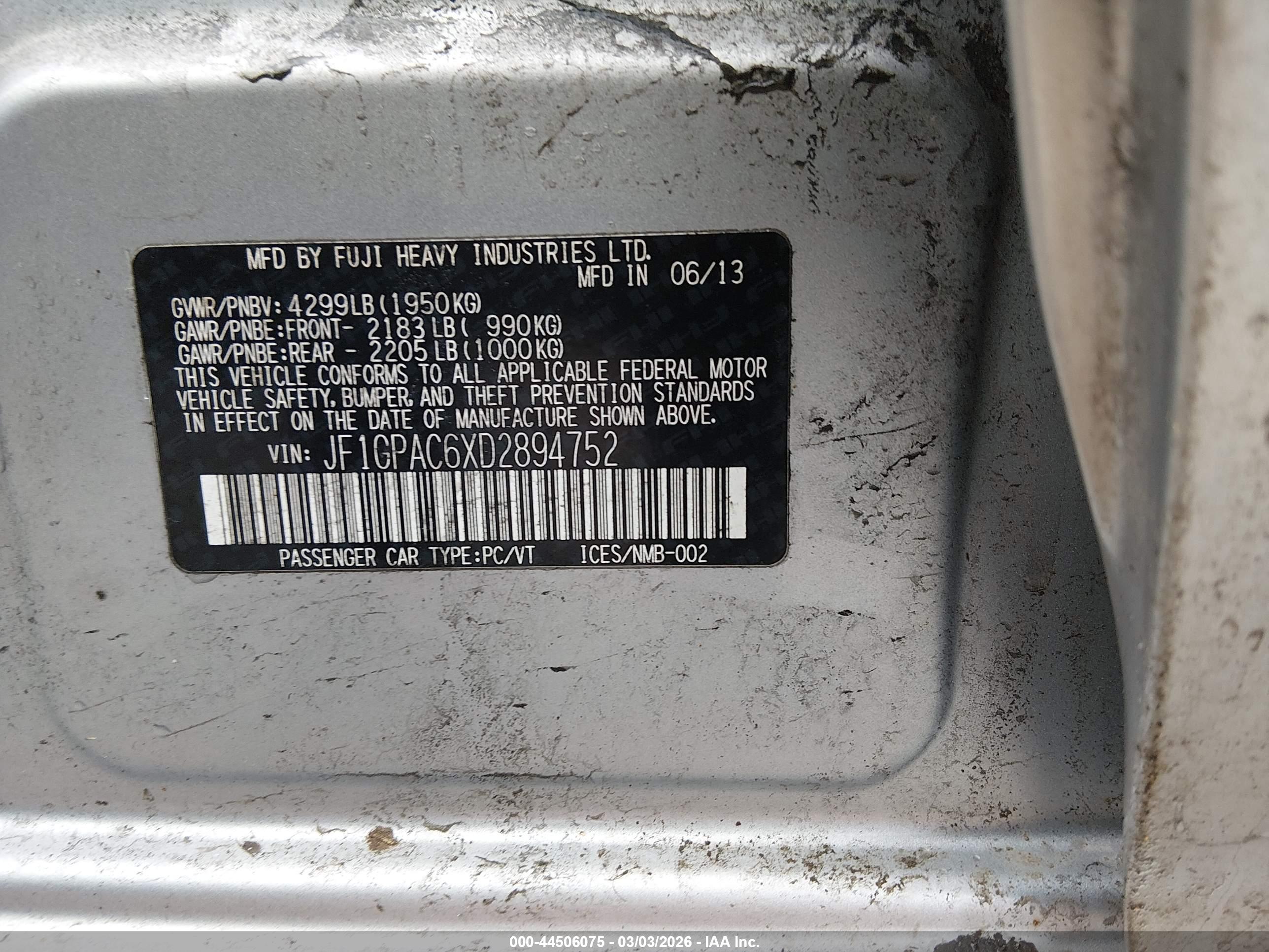 SUBARU IMPREZA image 9