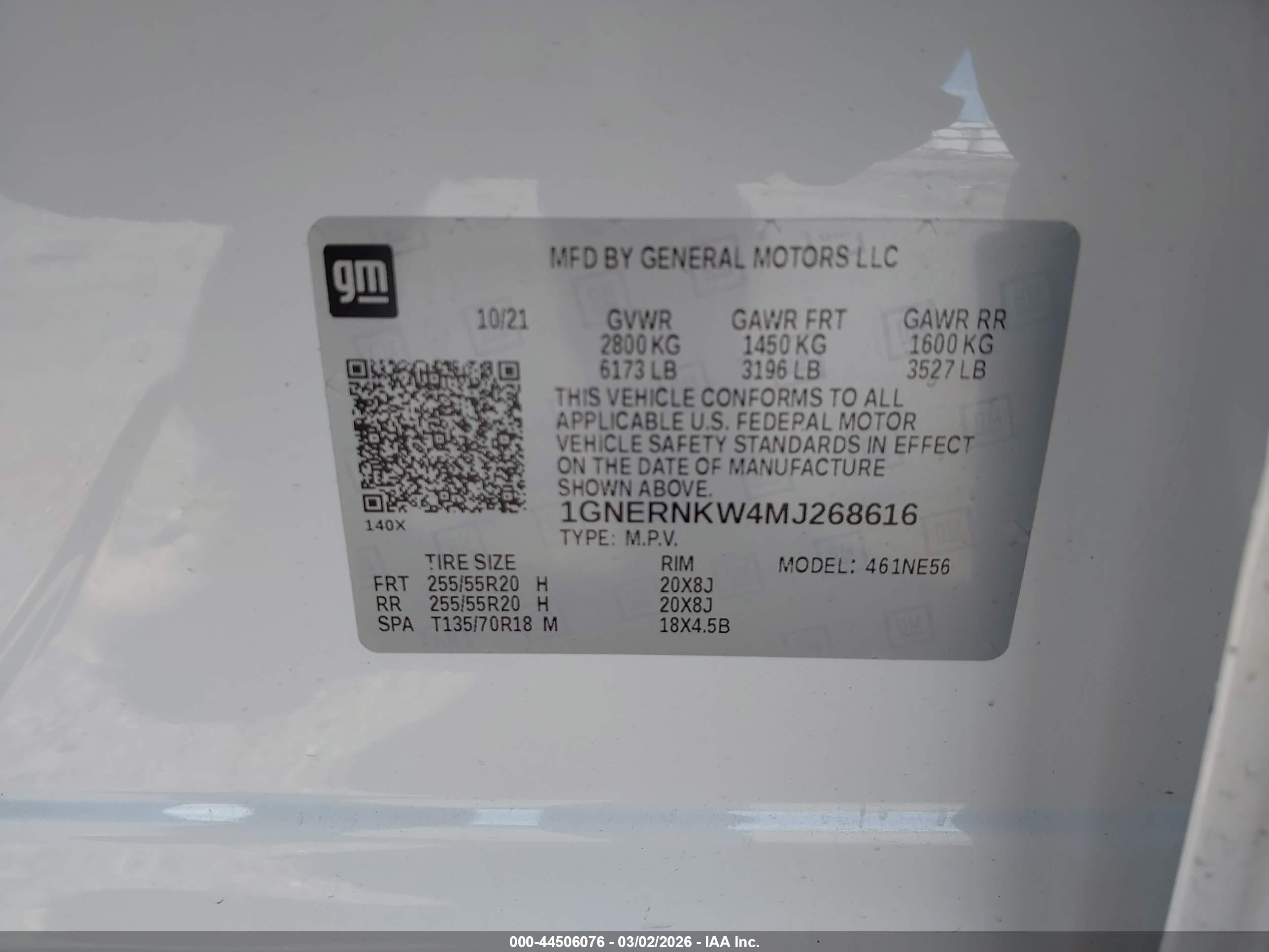 CHEVROLET TRAVERSE image 9