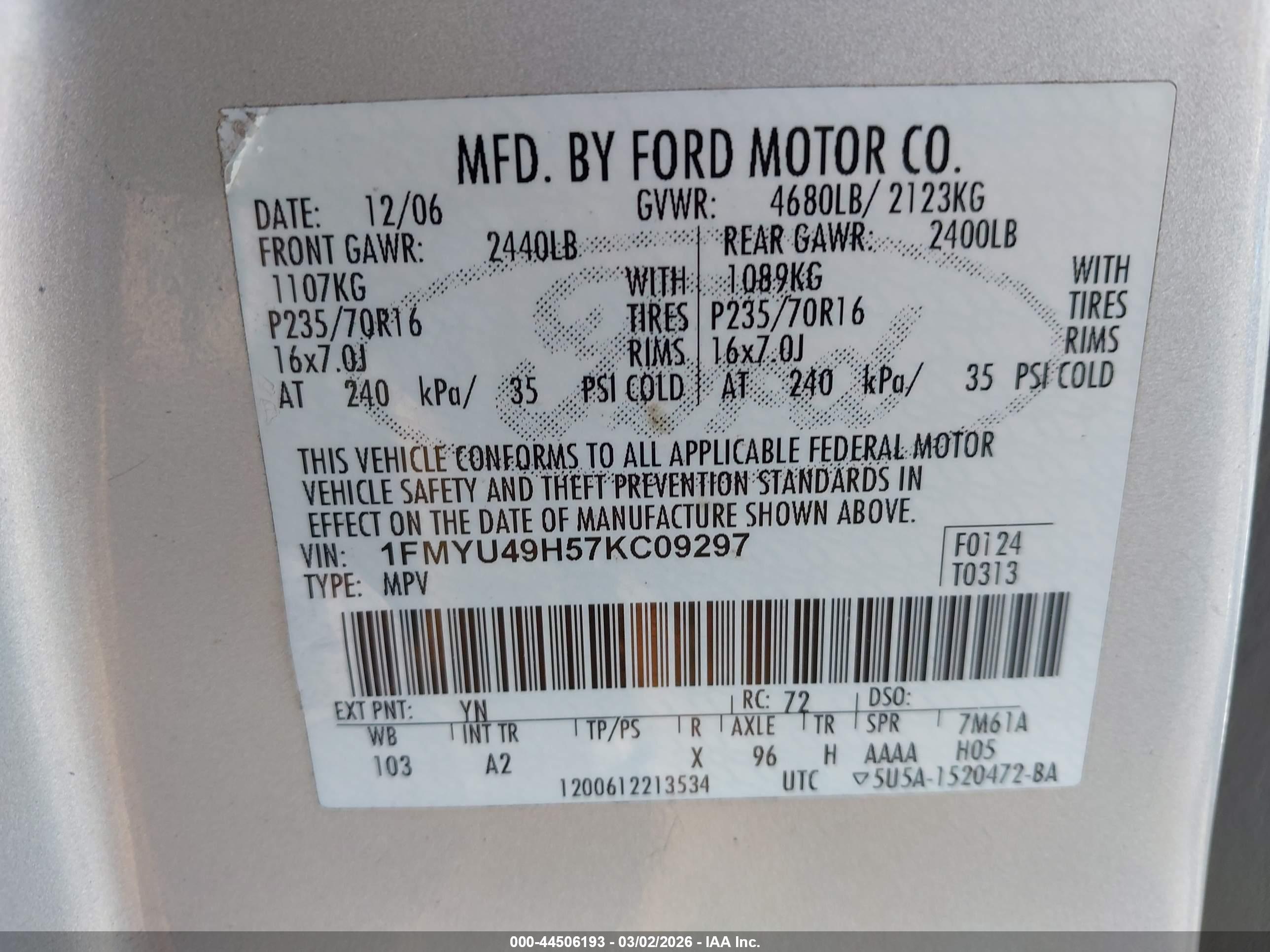 FORD ESCAPE image 9