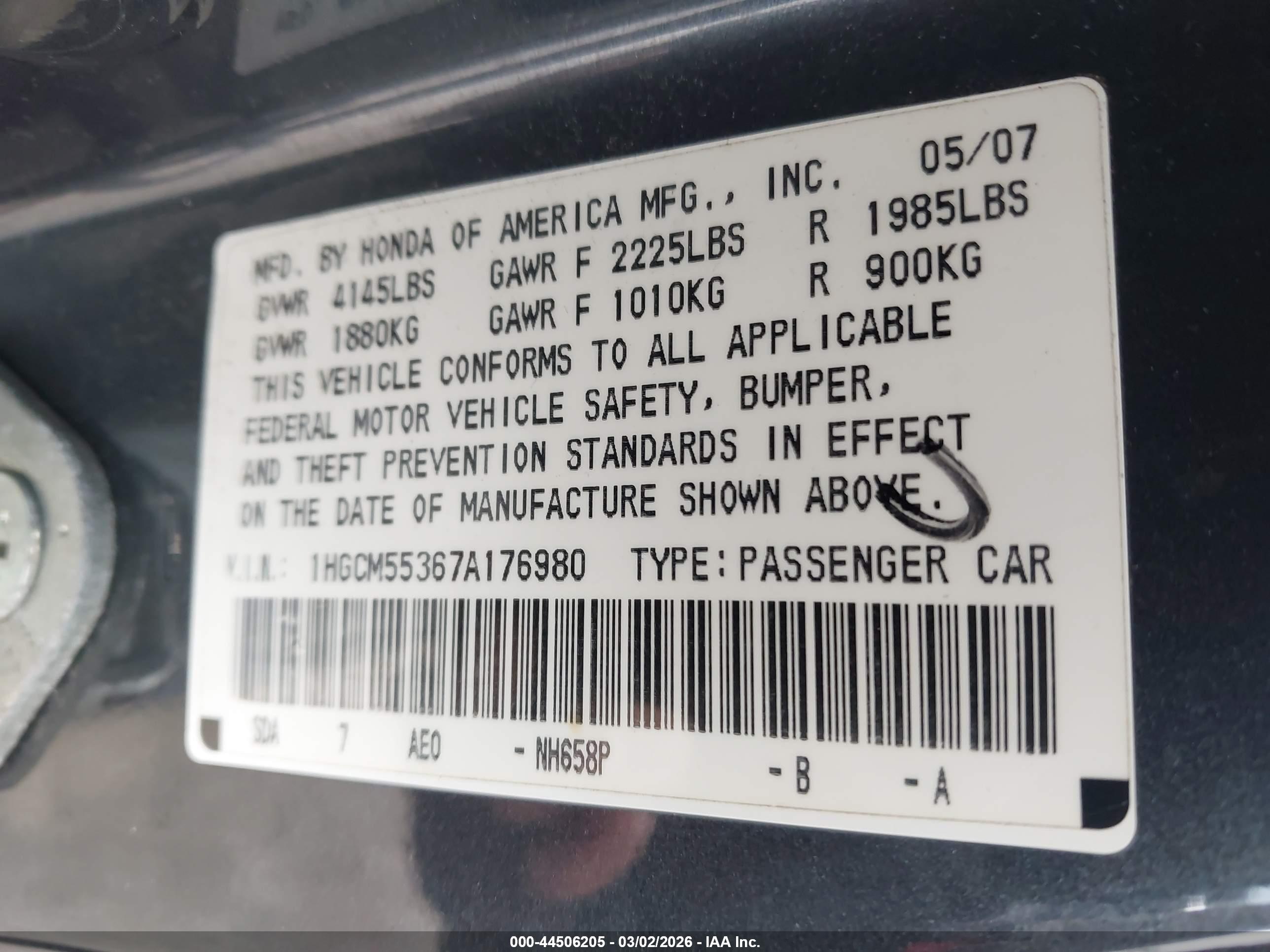 HONDA ACCORD image 9