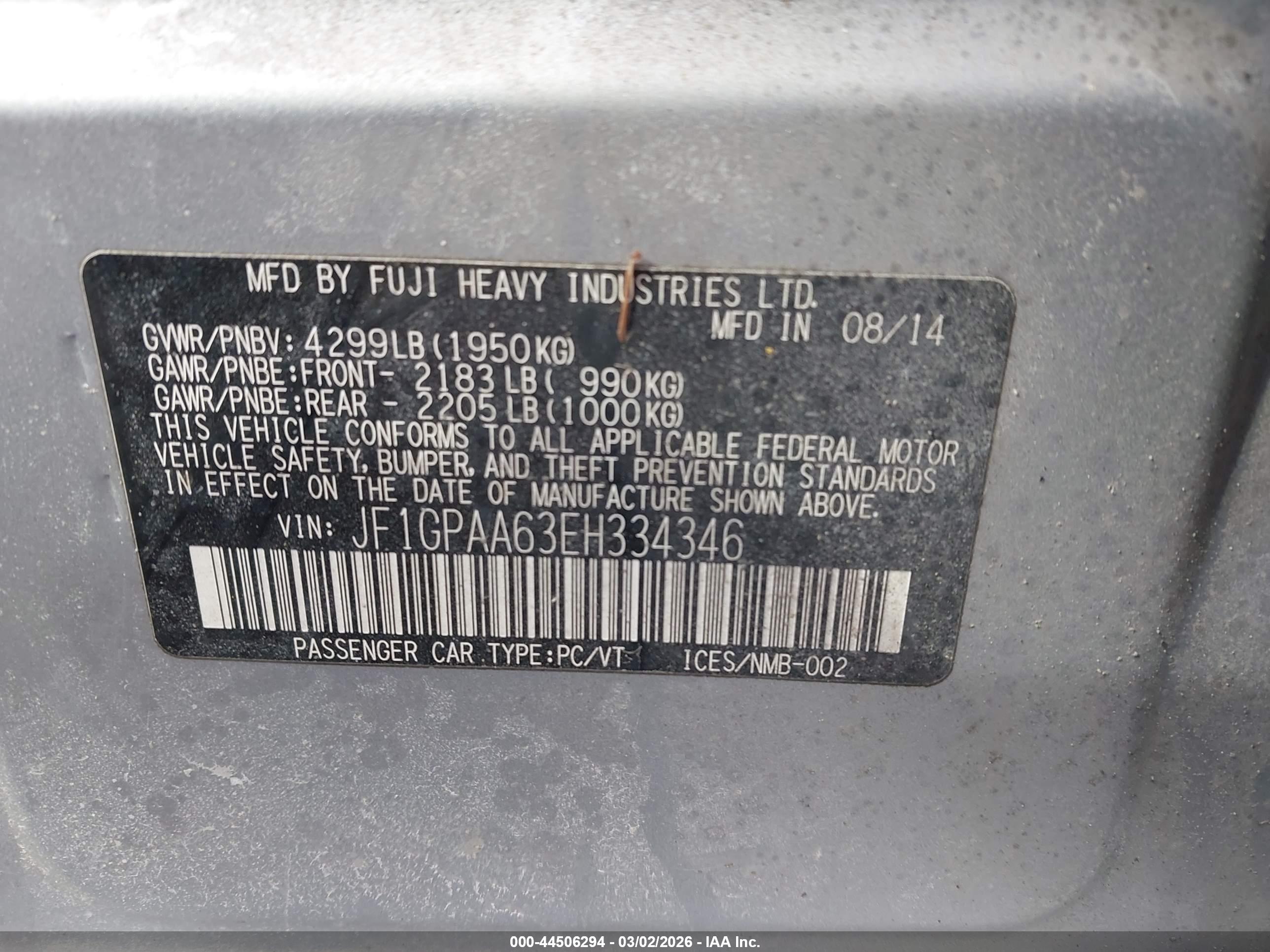 SUBARU IMPREZA image 9