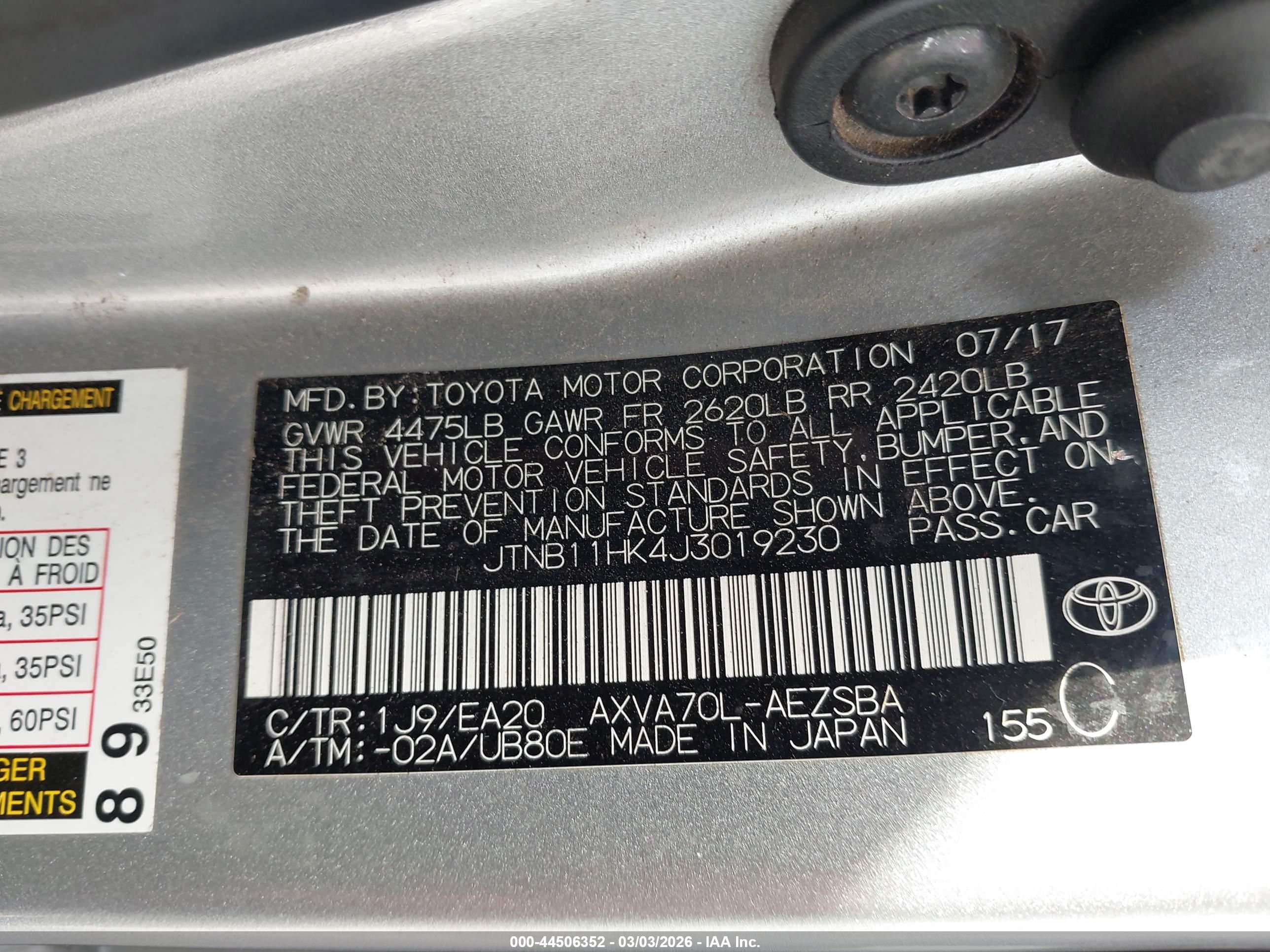 TOYOTA CAMRY image 9