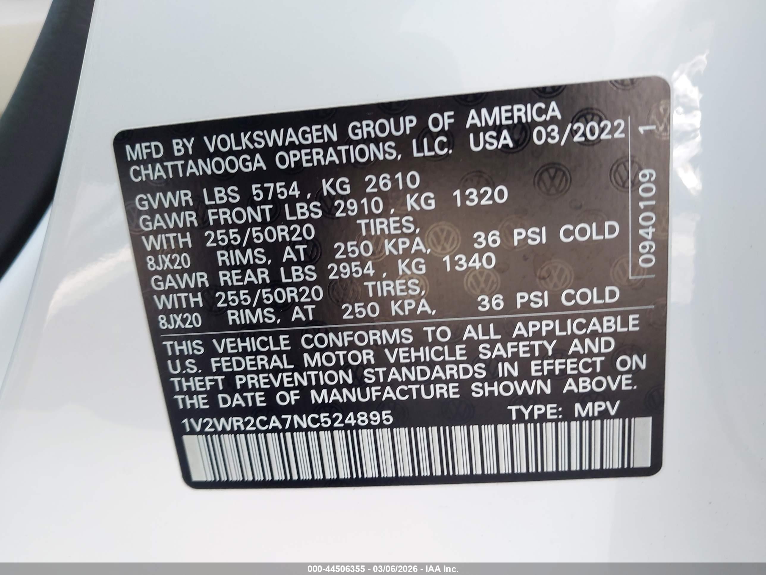 VOLKSWAGEN ATLAS image 9