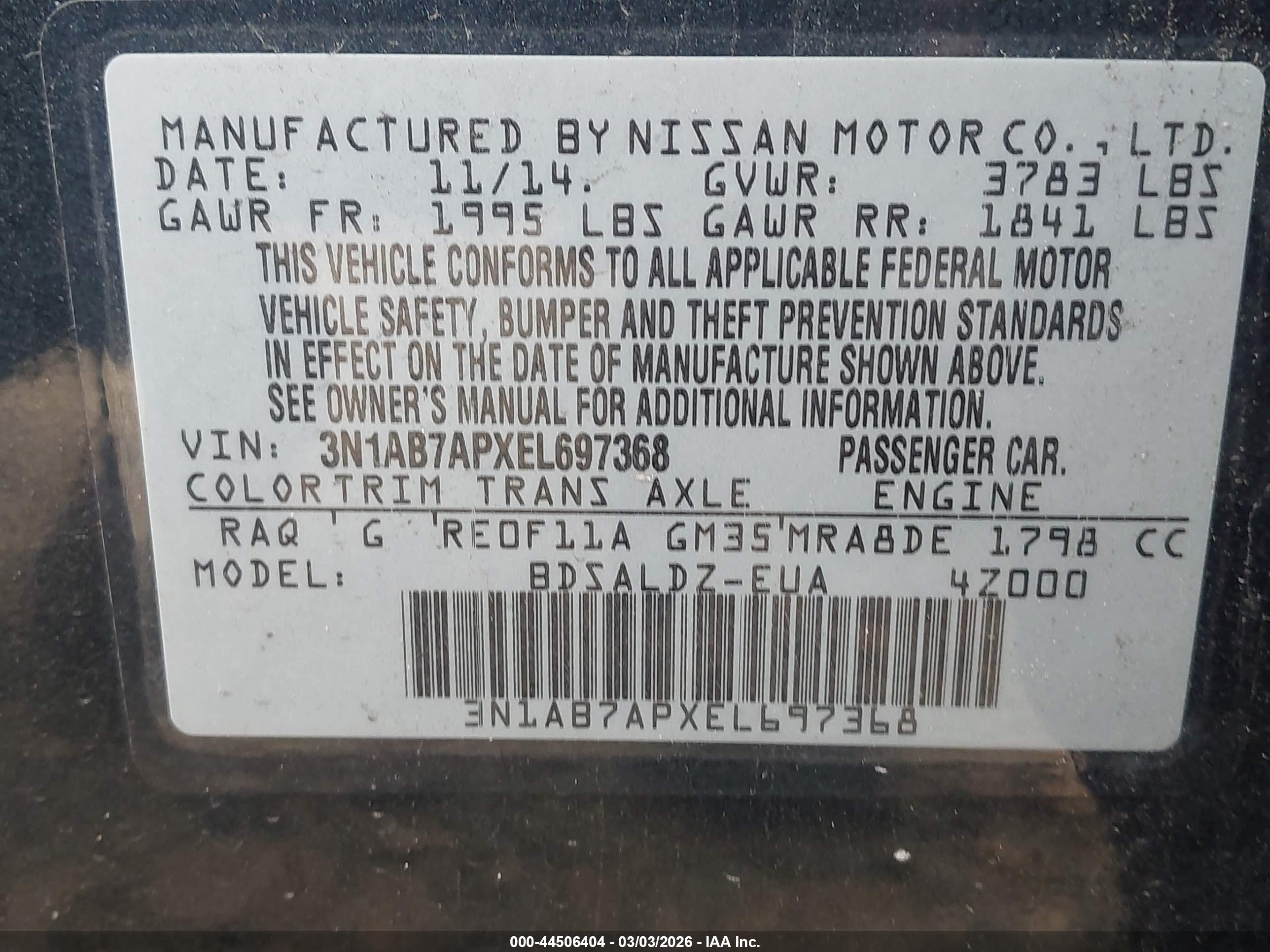 NISSAN SENTRA image 9
