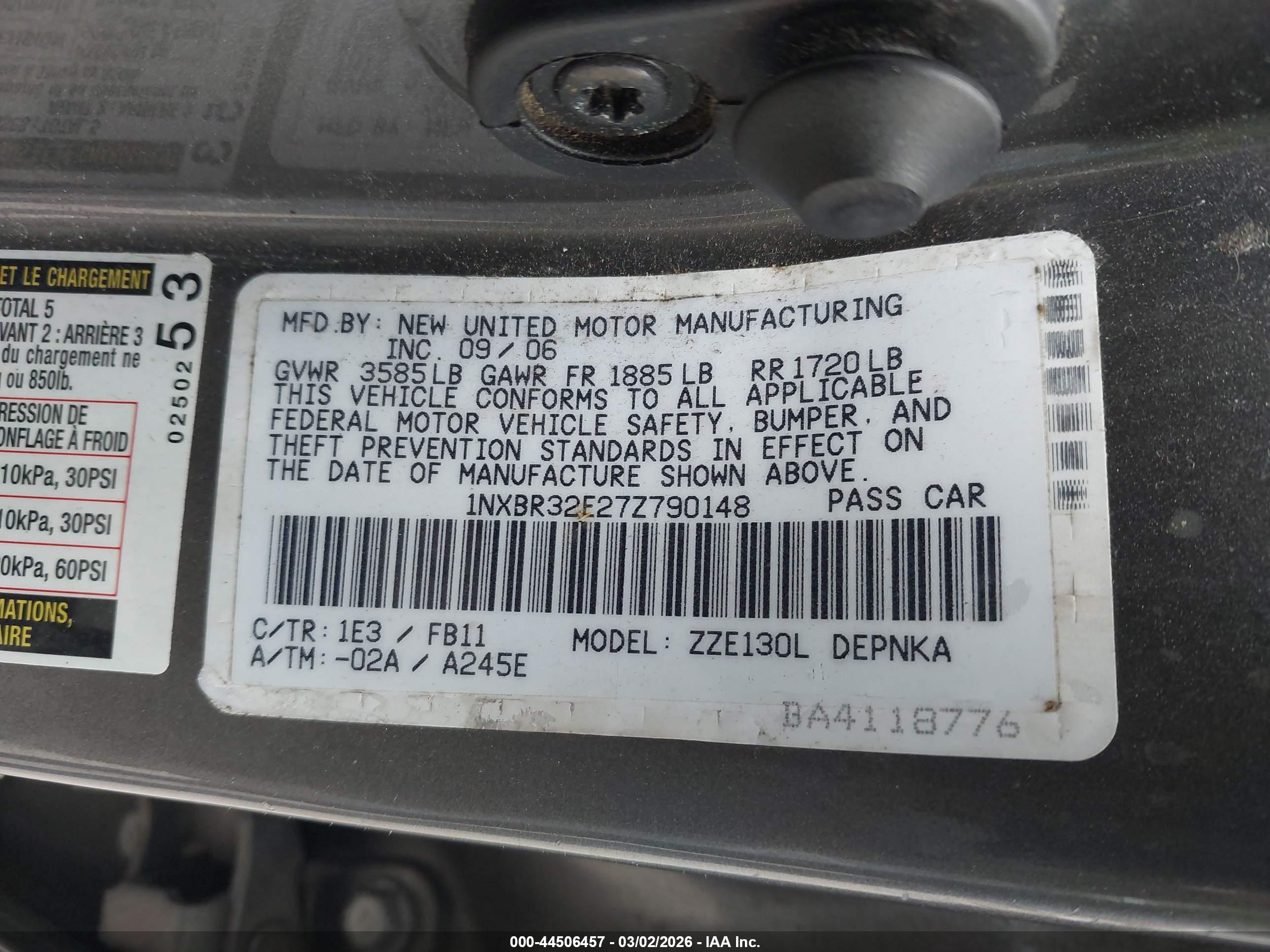 TOYOTA COROLLA image 9