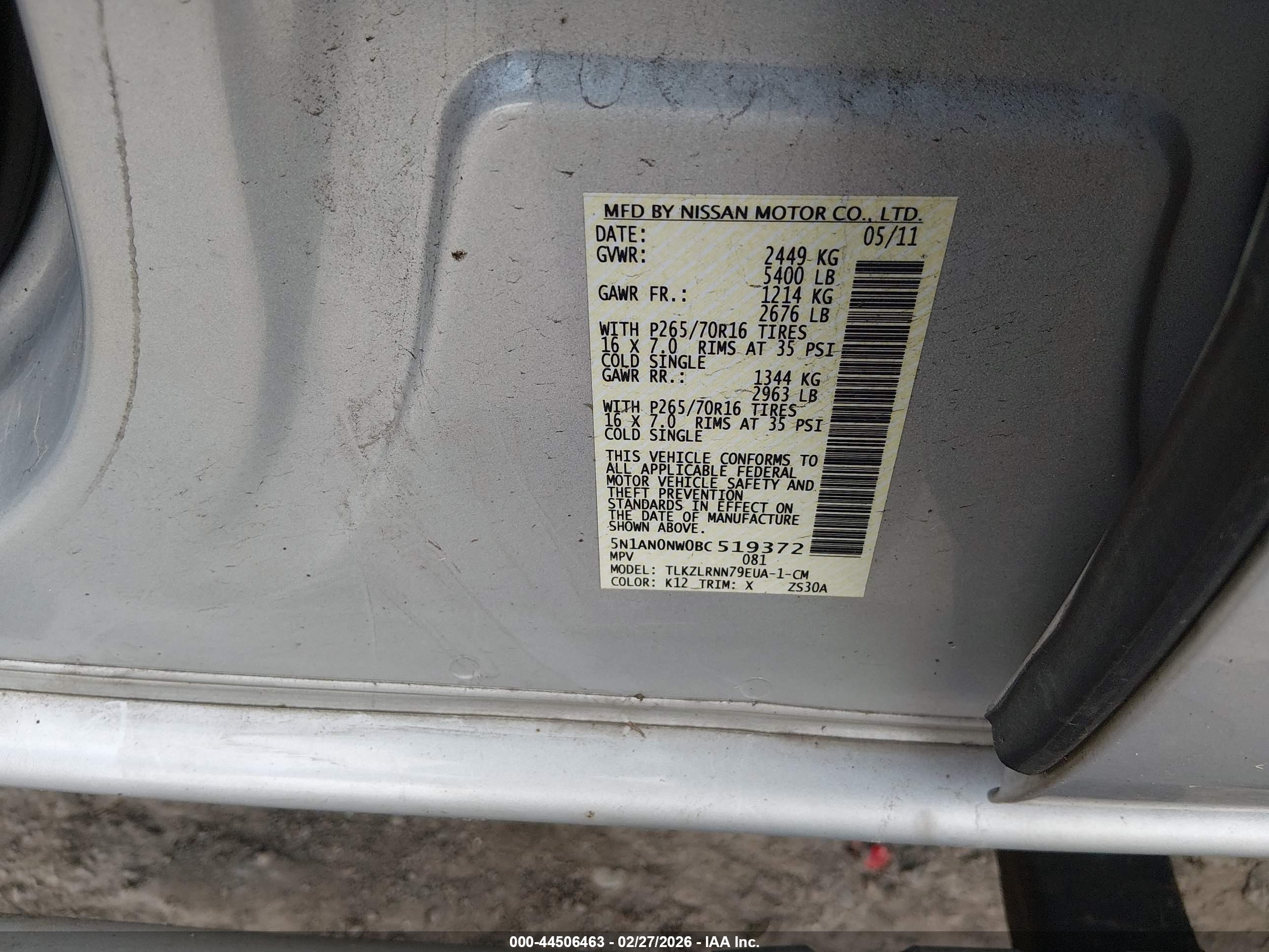 NISSAN XTERRA image 9