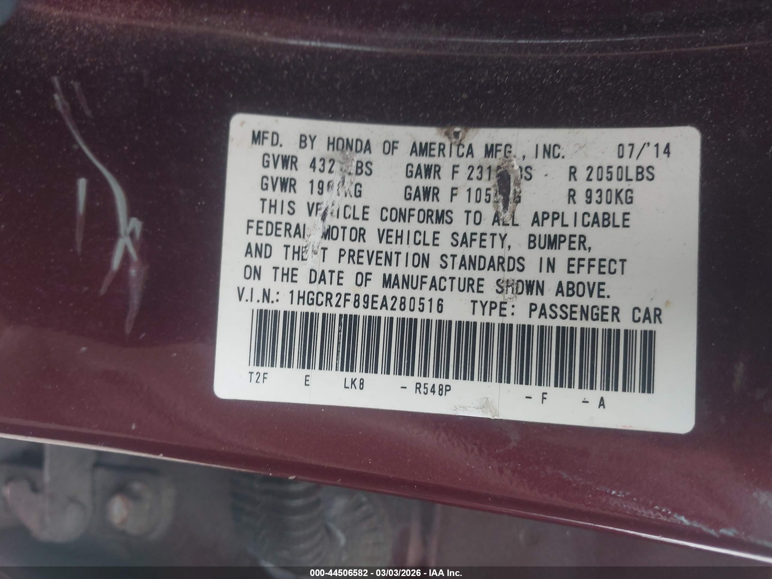 HONDA ACCORD image 9