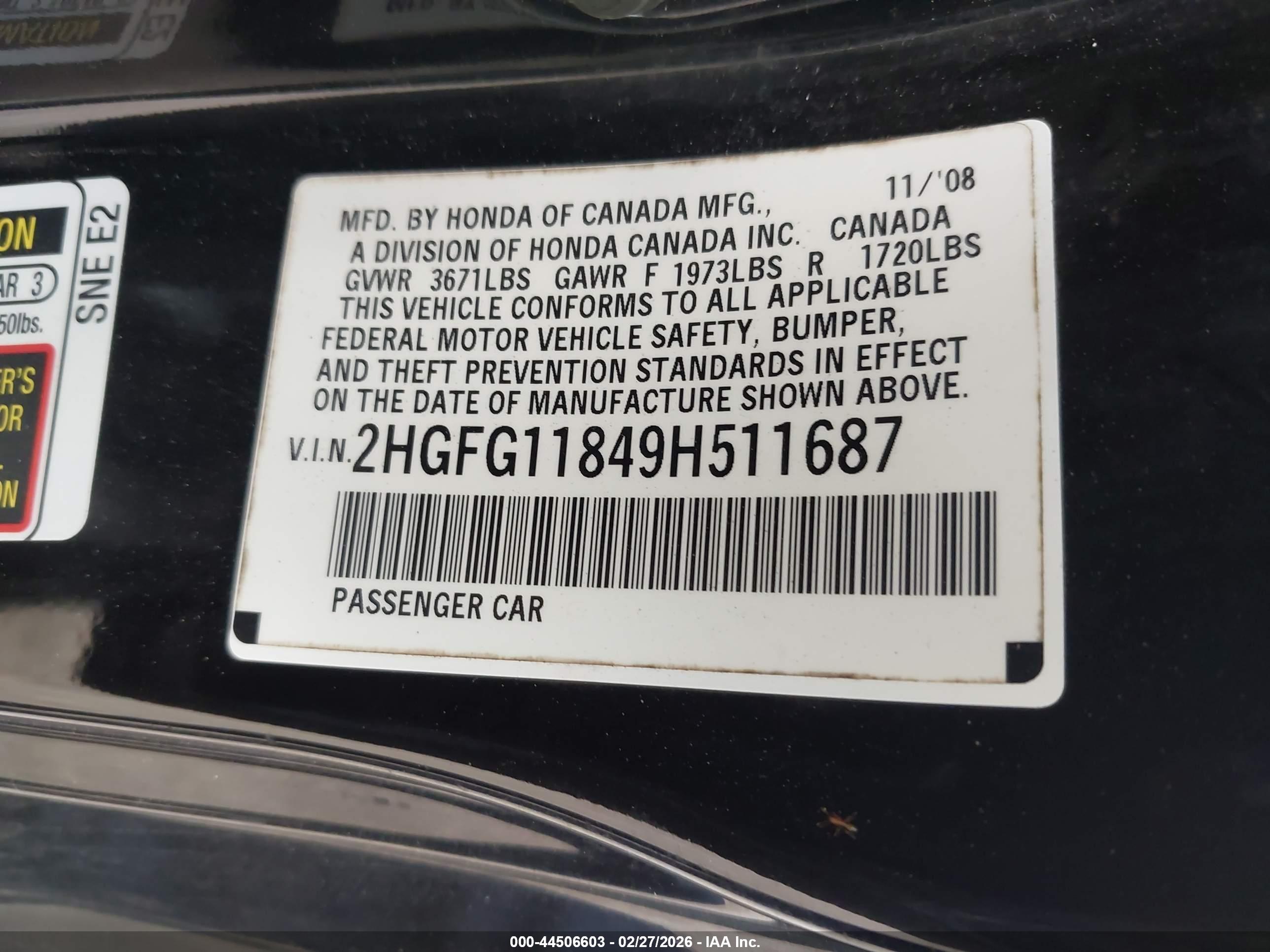 HONDA CIVIC image 9