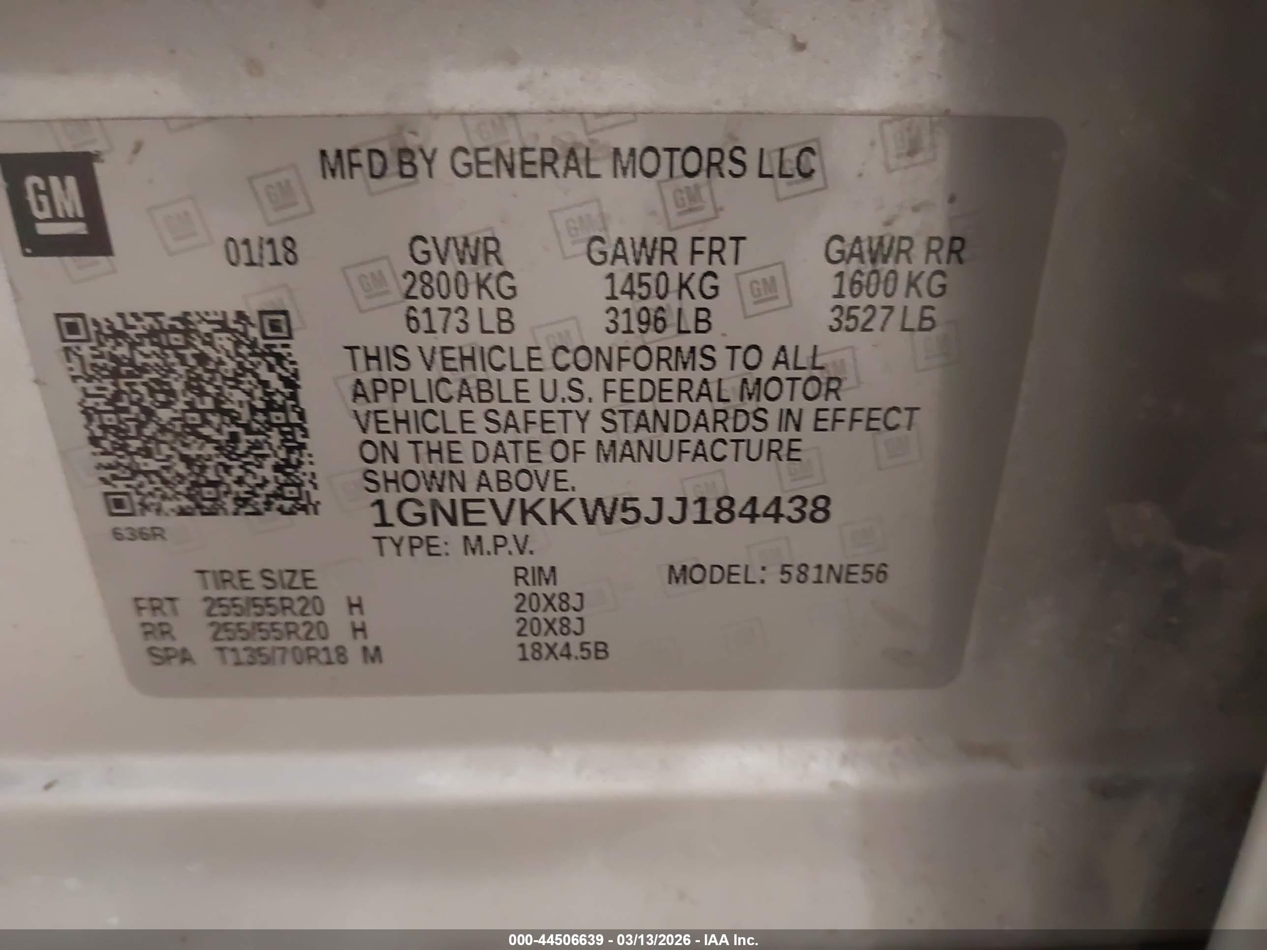 CHEVROLET TRAVERSE image 9