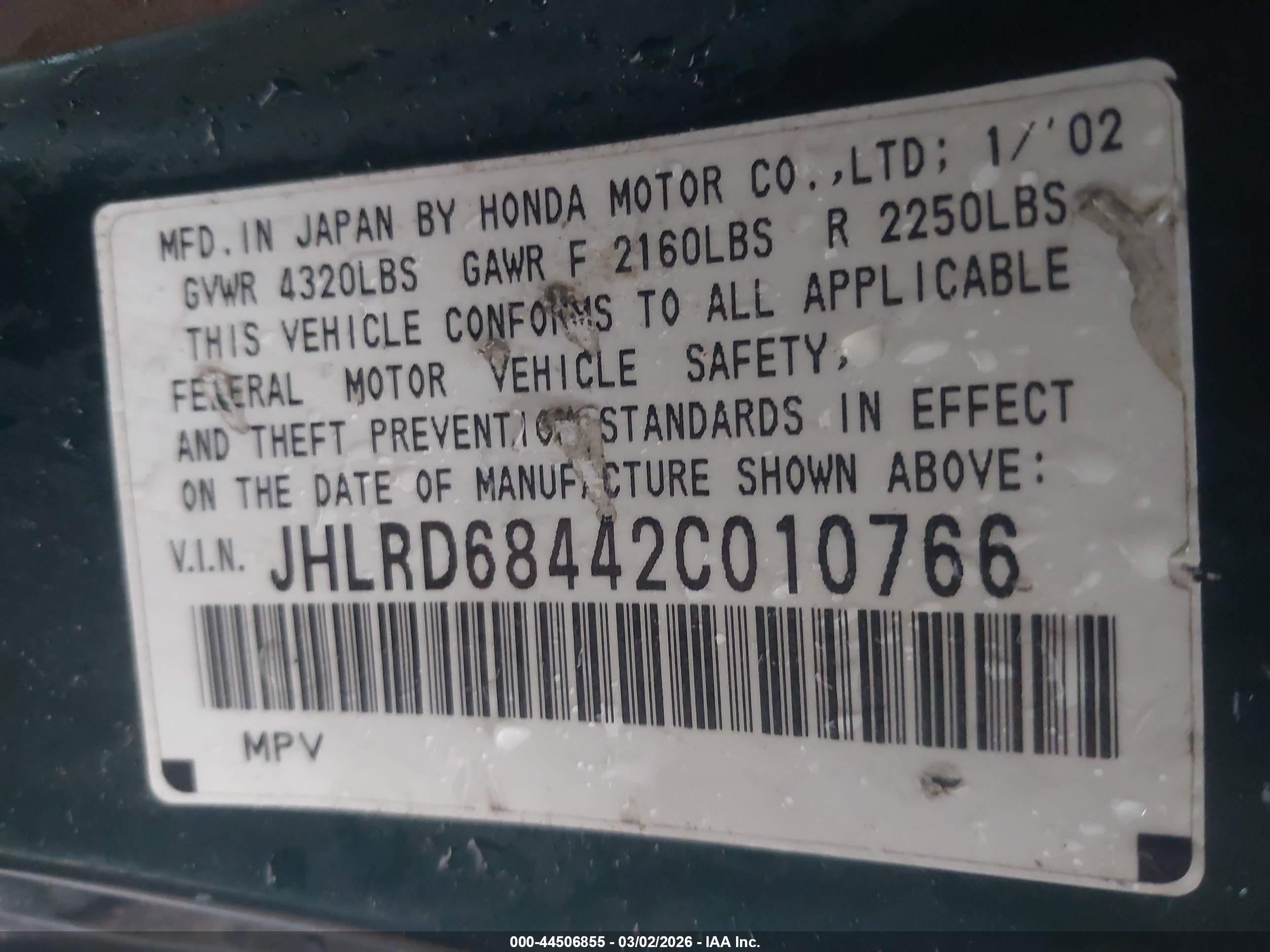HONDA CR-V image 9