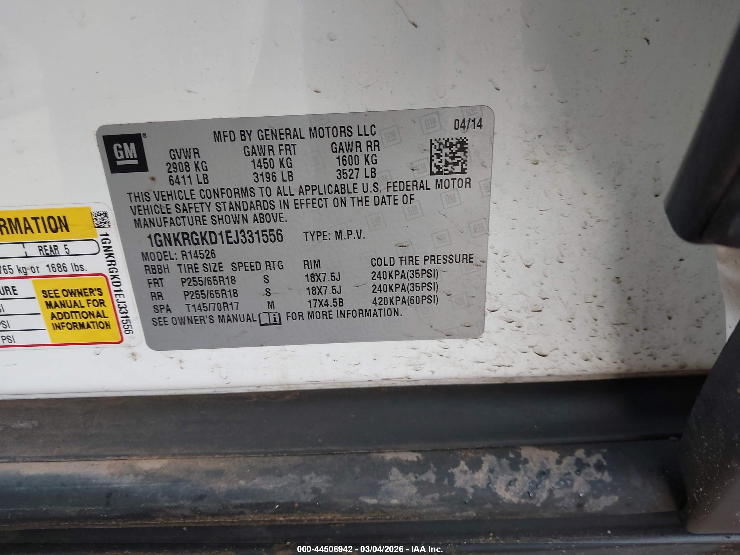 CHEVROLET TRAVERSE image 9
