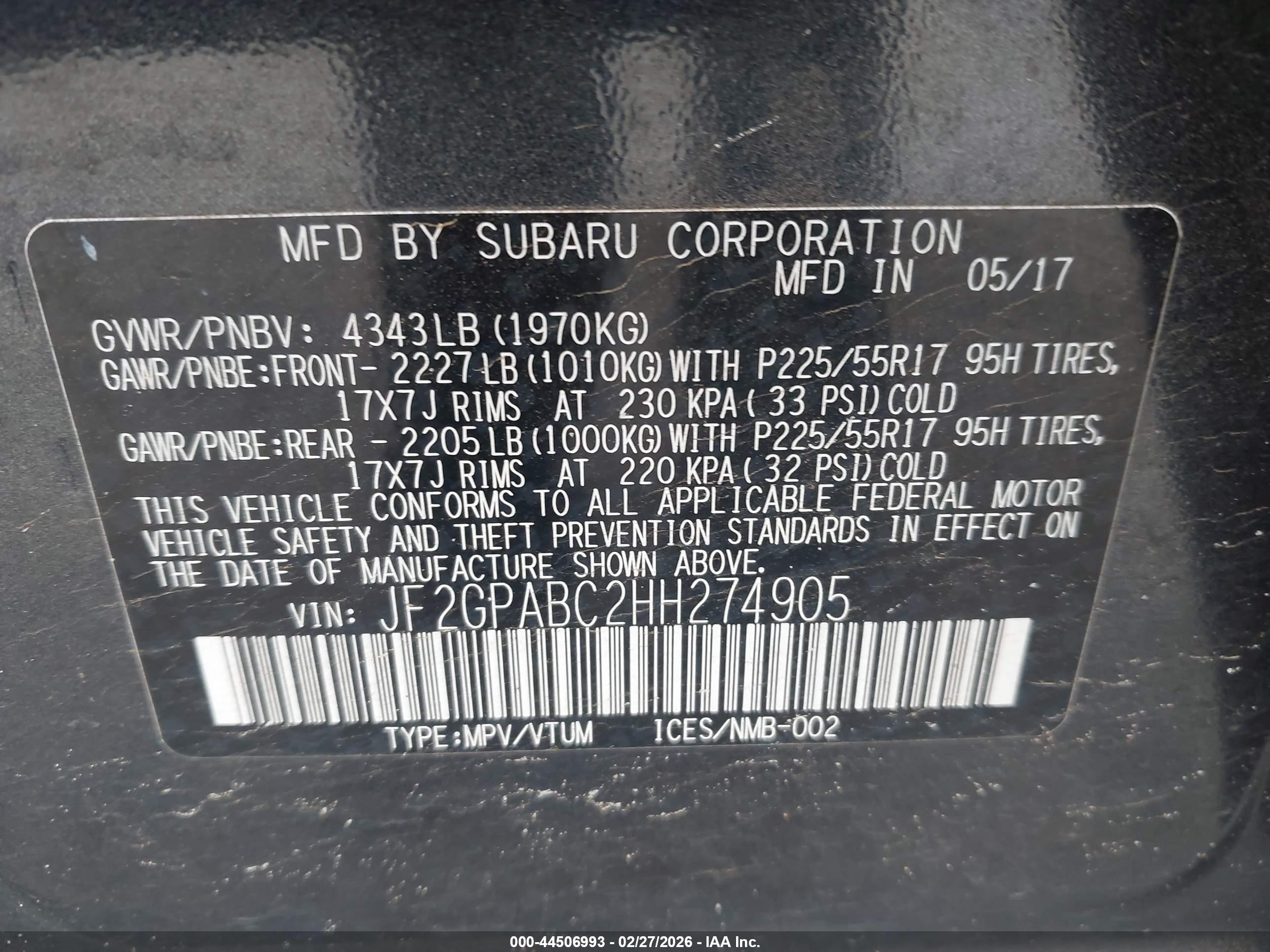 SUBARU CROSSTREK image 9