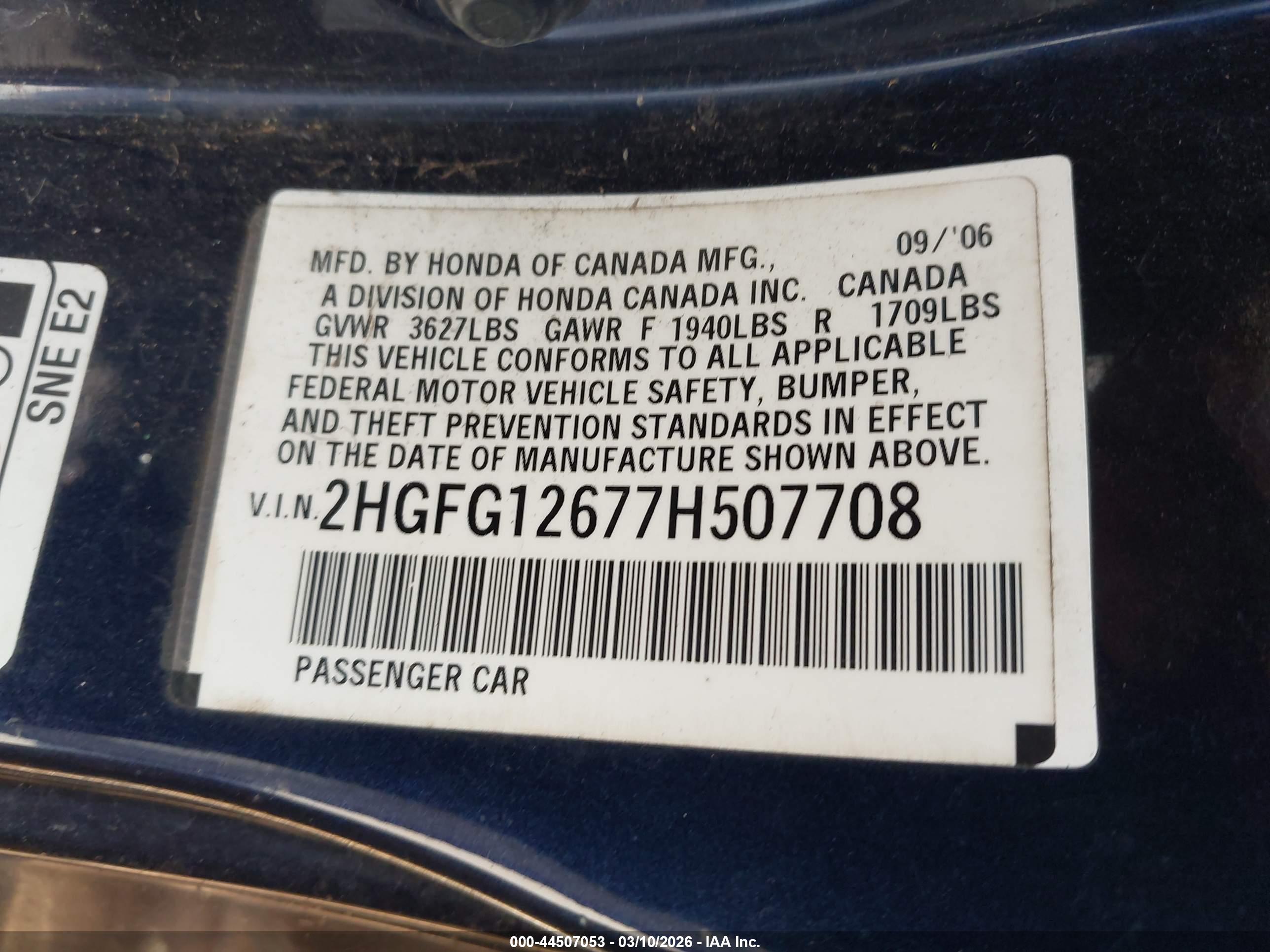 HONDA CIVIC image 9