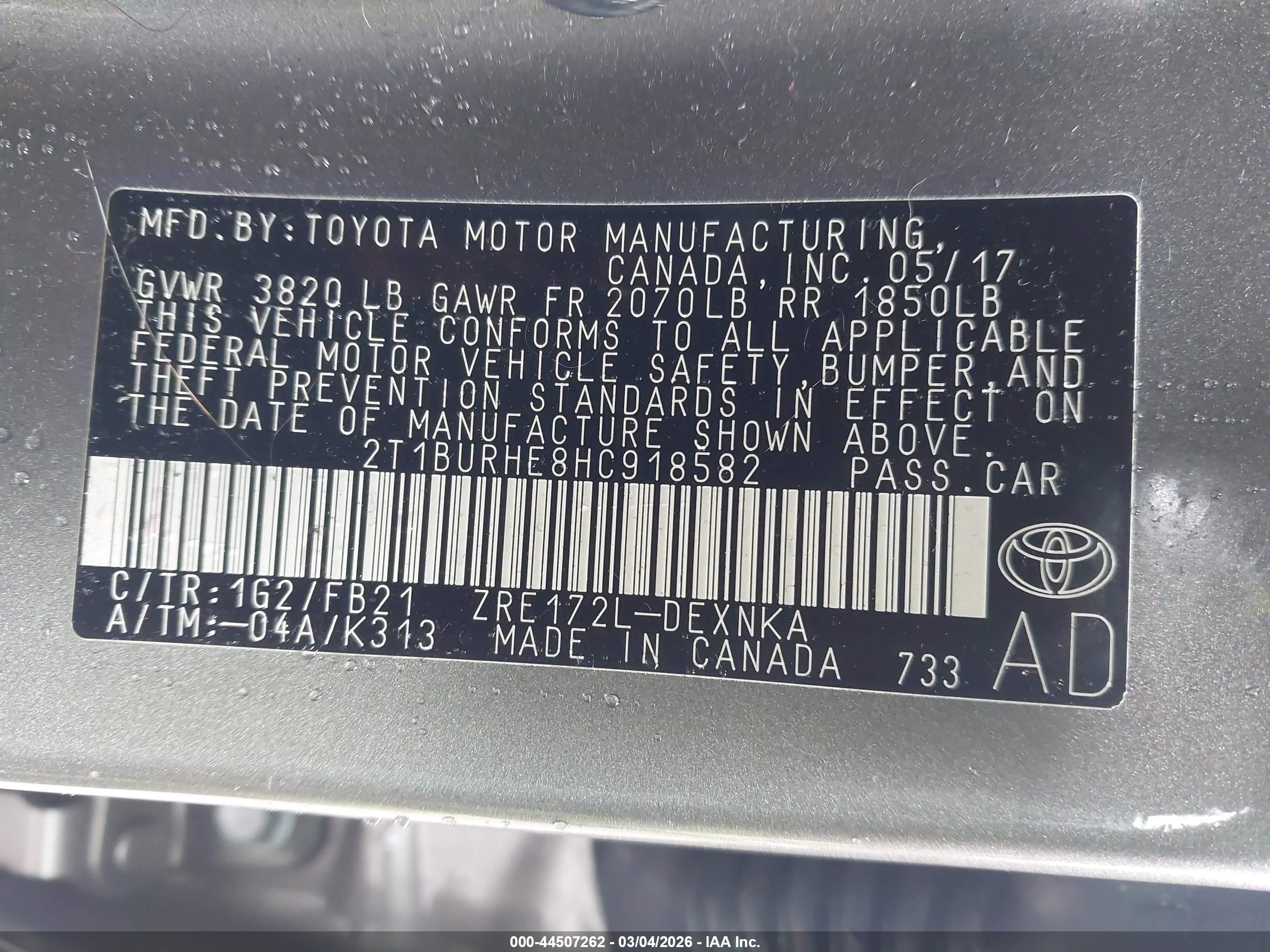 TOYOTA COROLLA image 9