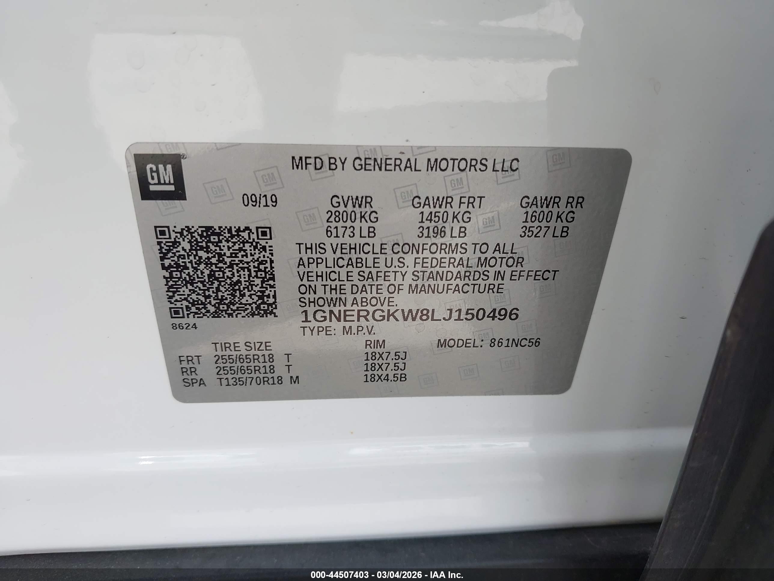 CHEVROLET TRAVERSE image 9