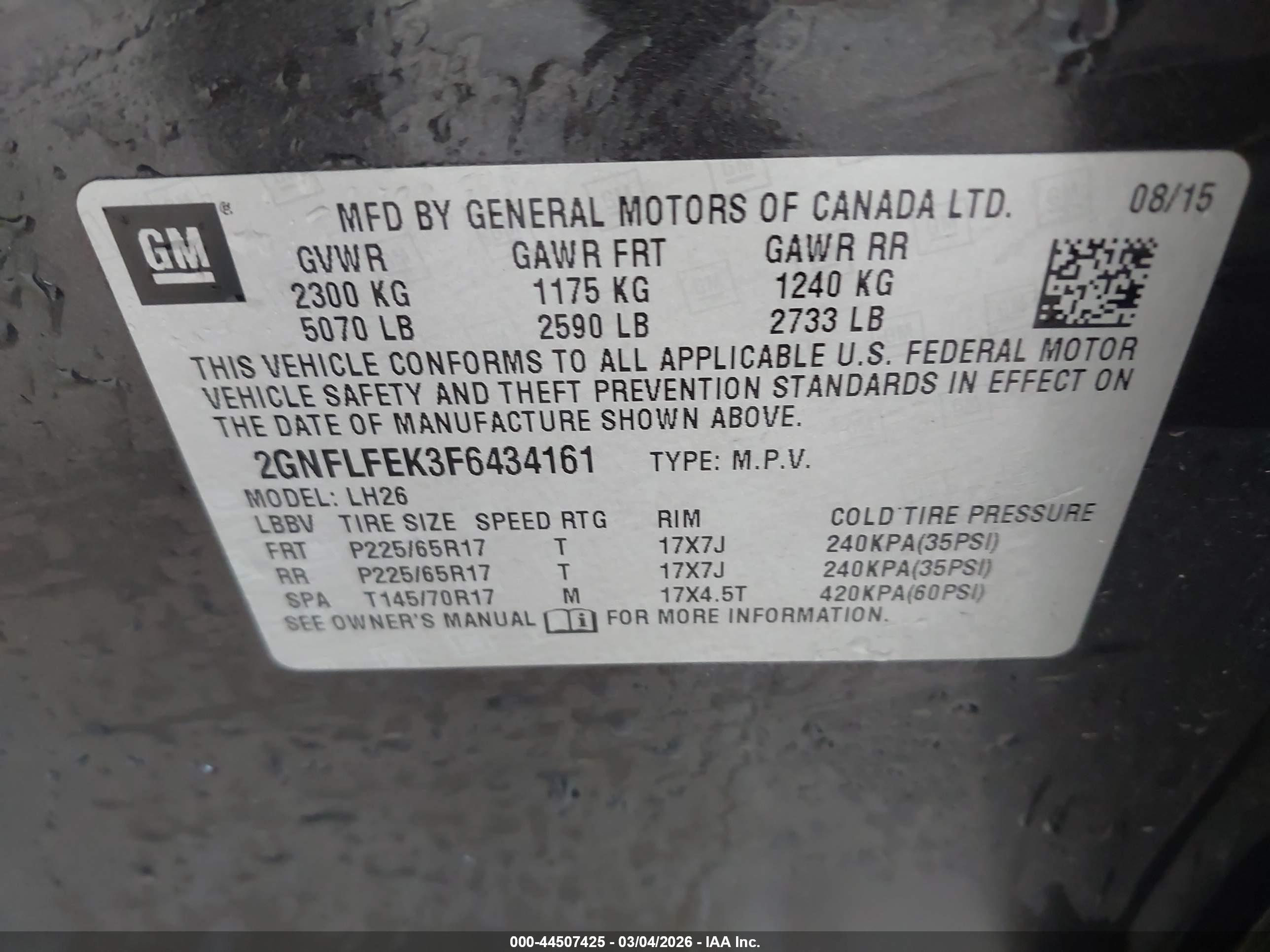 CHEVROLET EQUINOX image 9