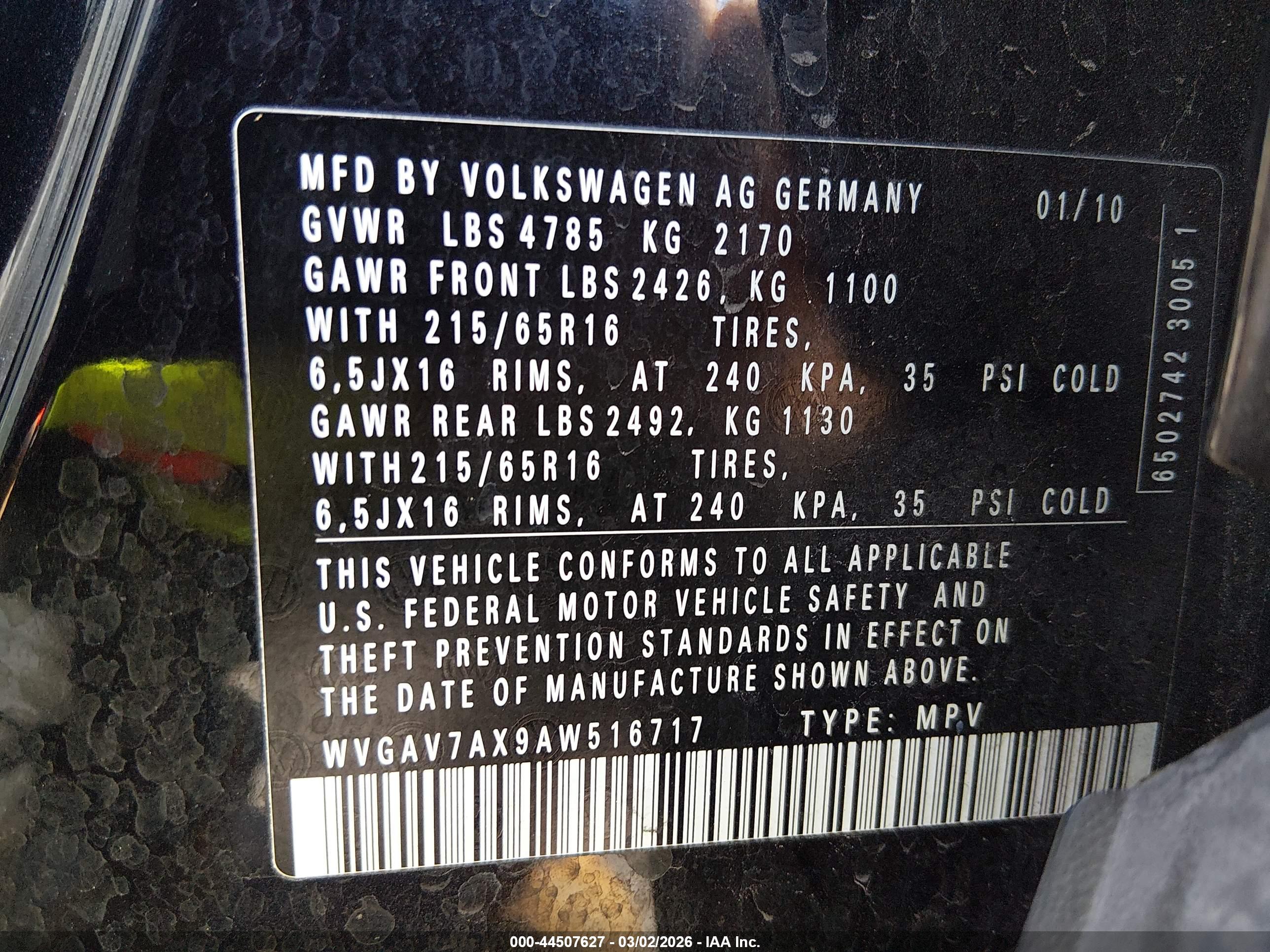 VOLKSWAGEN TIGUAN image 9