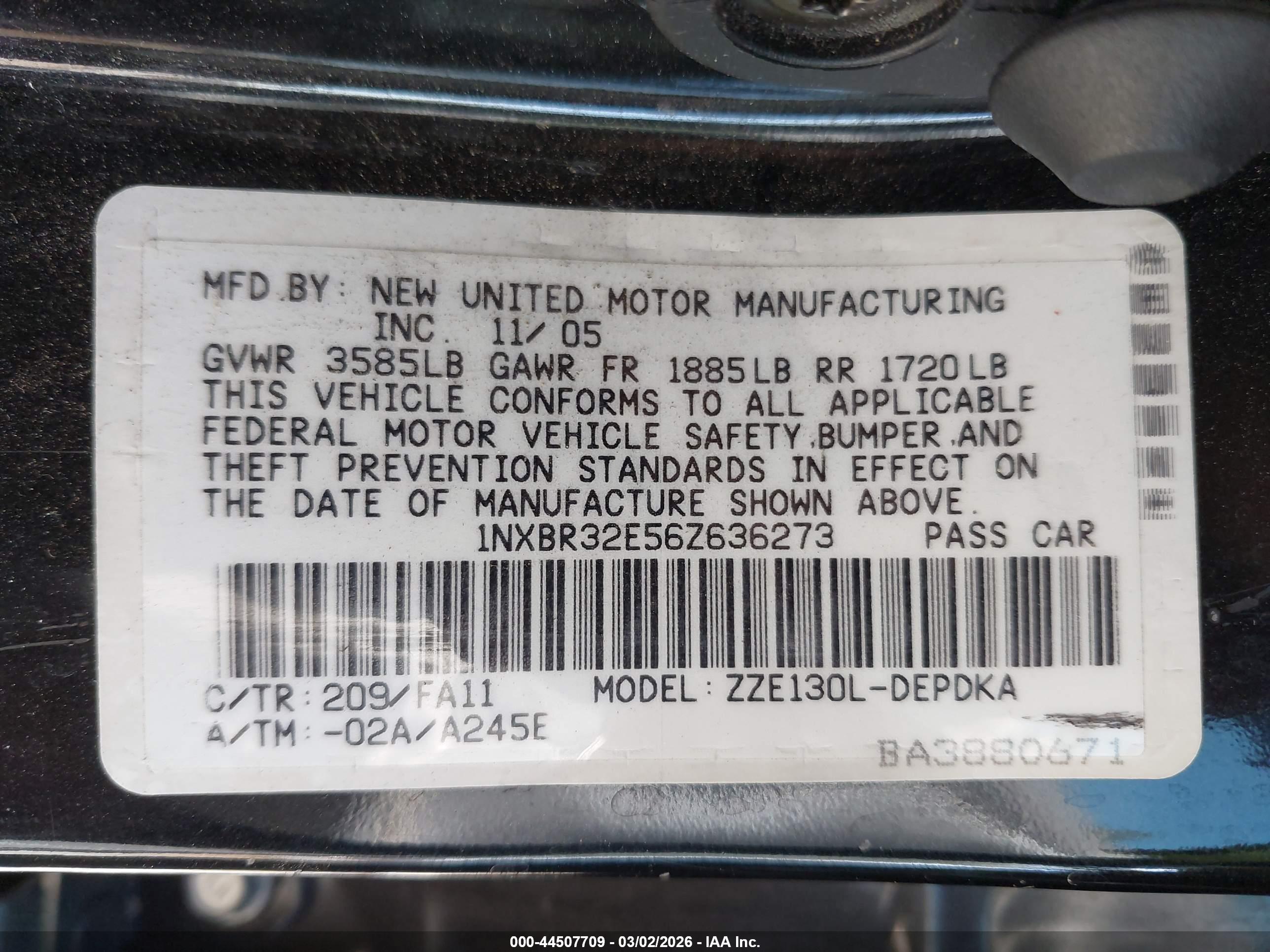 TOYOTA COROLLA image 9