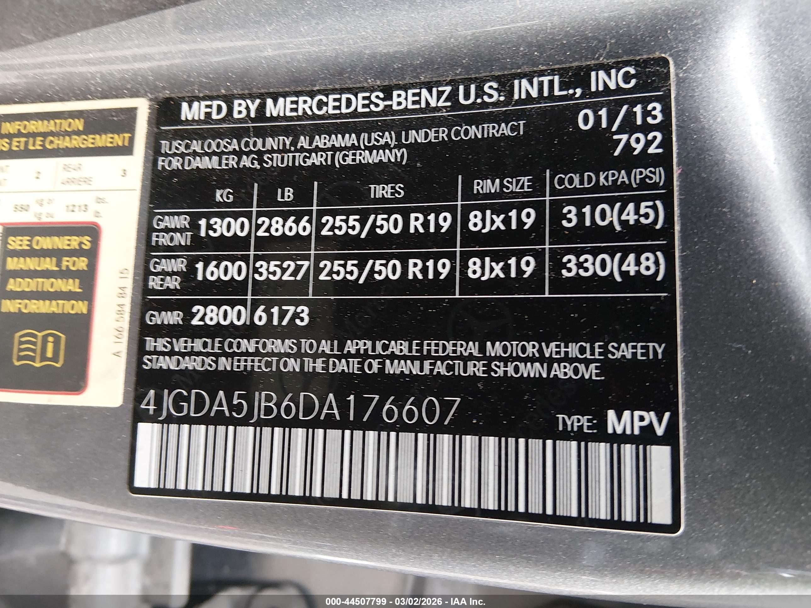 MERCEDES-BENZ ML image 9