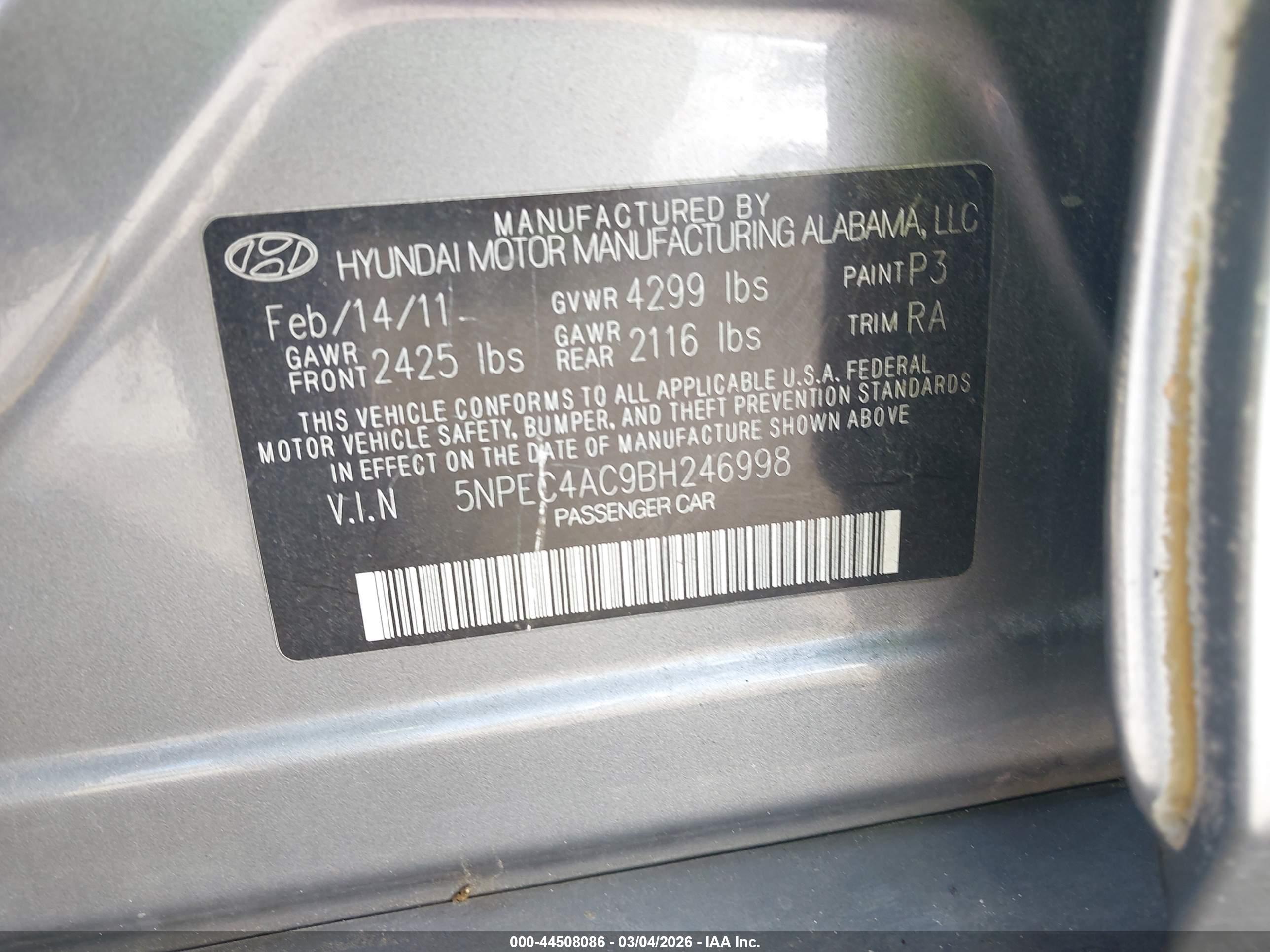 HYUNDAI SONATA image 9