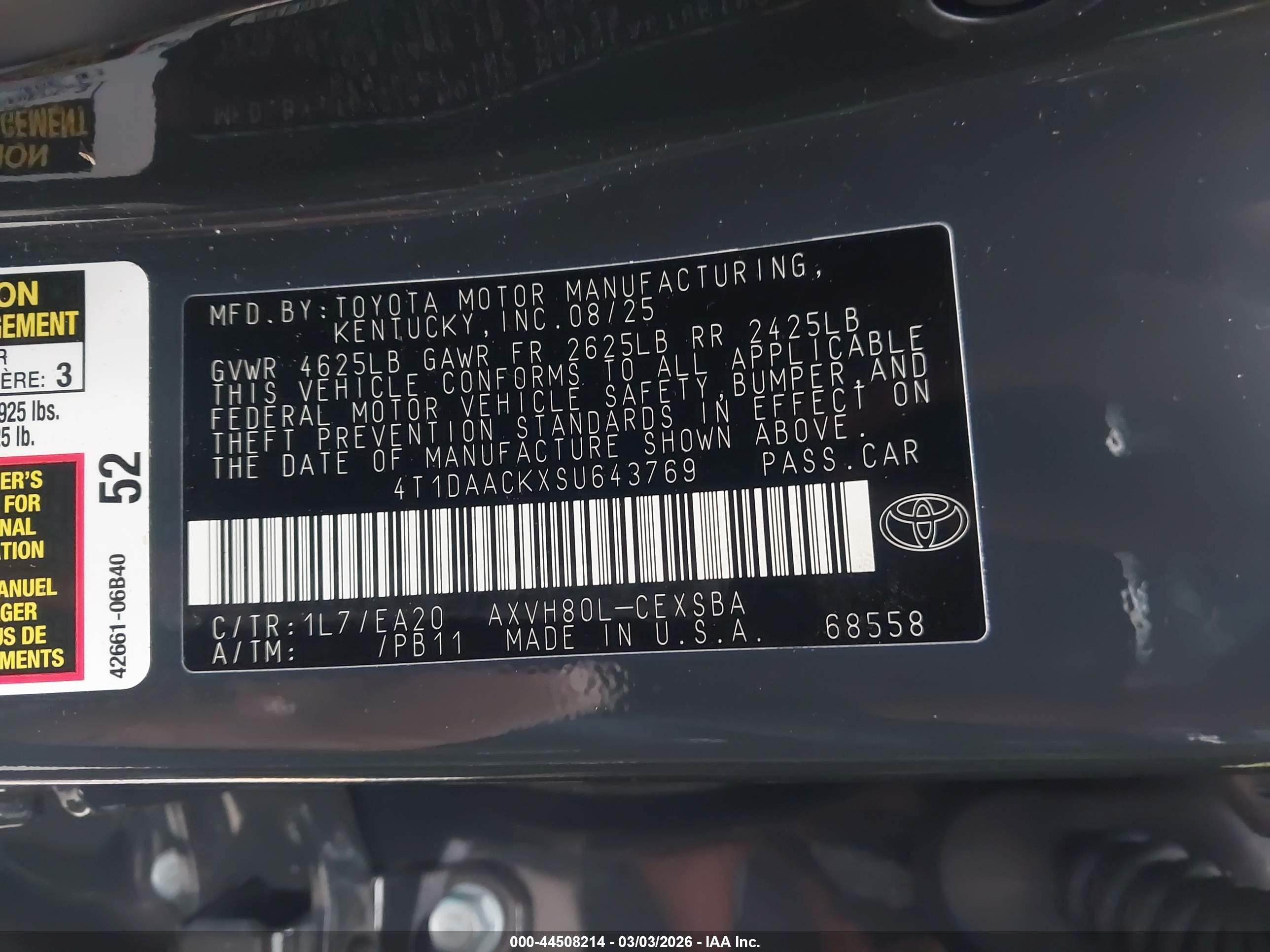 TOYOTA CAMRY image 9