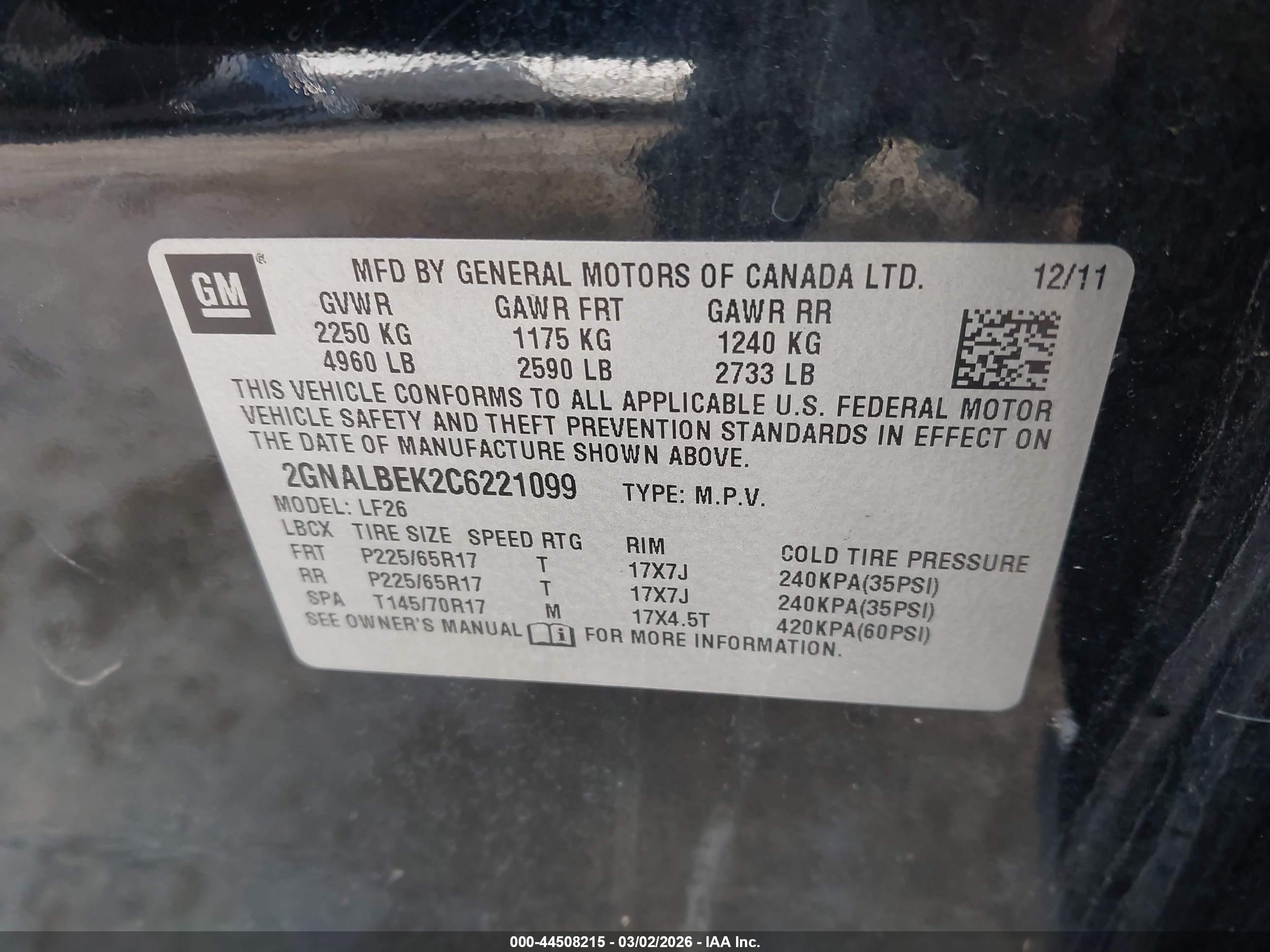 CHEVROLET EQUINOX image 9