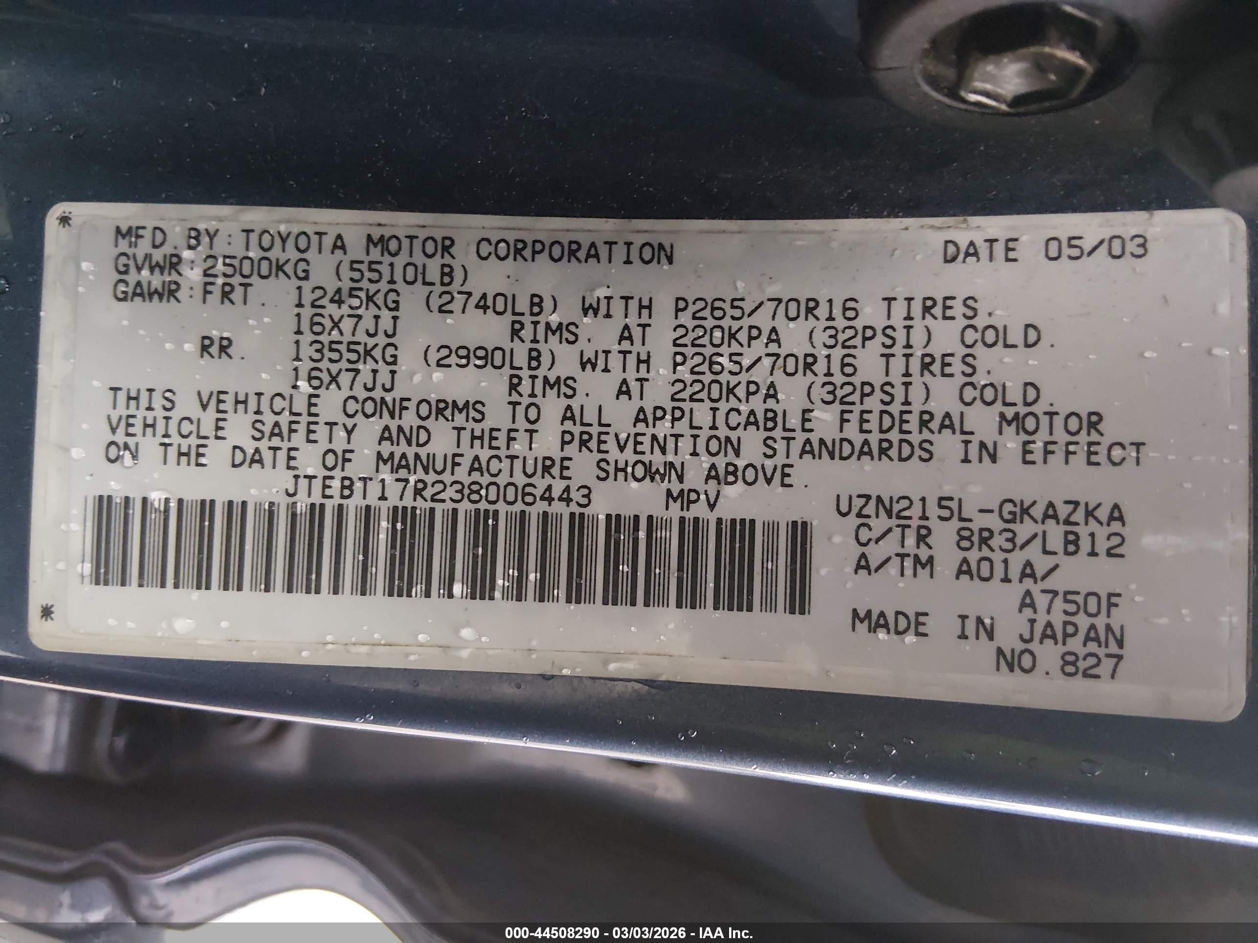 TOYOTA 4RUNNER image 9