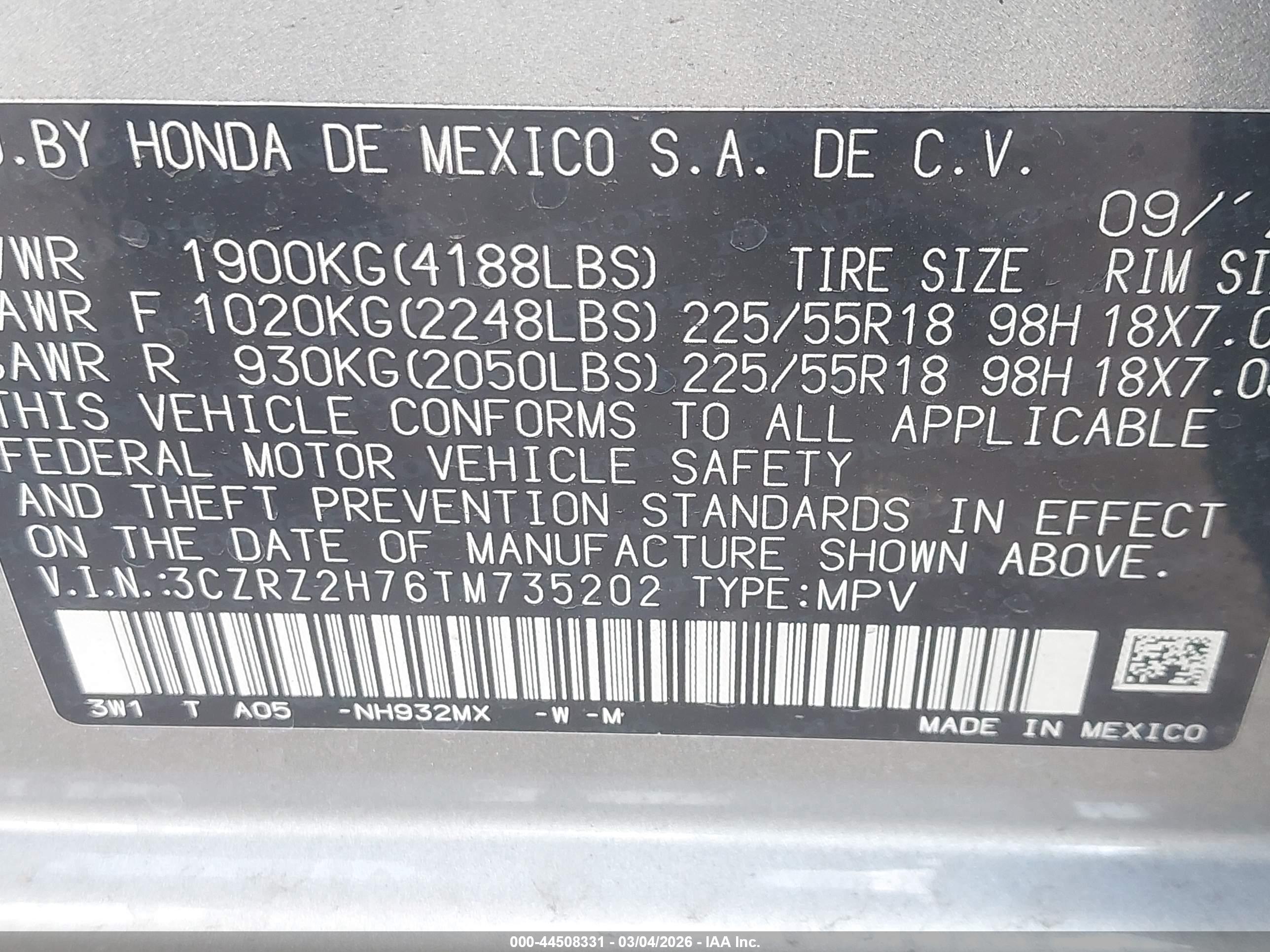 HONDA HR-V image 9