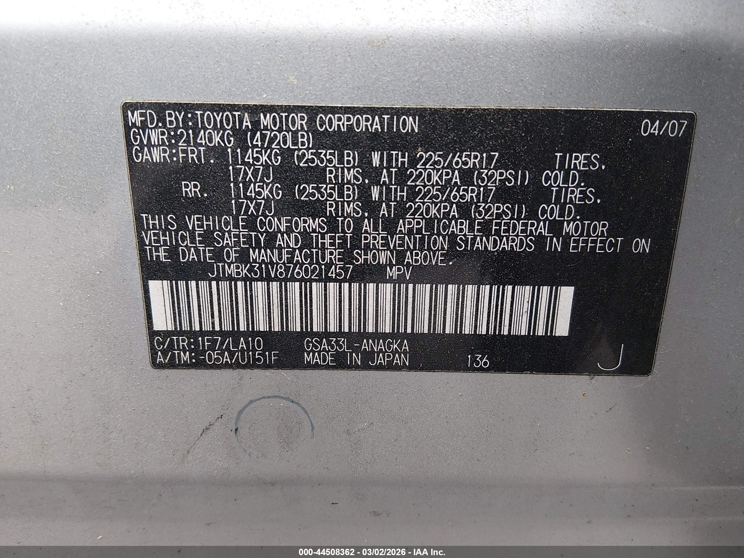 TOYOTA RAV4 image 9