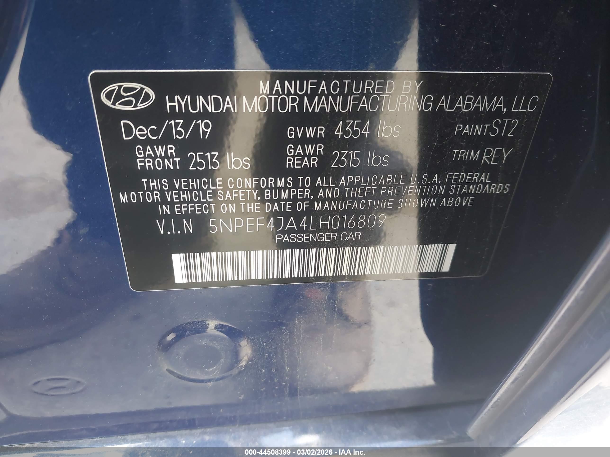 HYUNDAI SONATA image 9