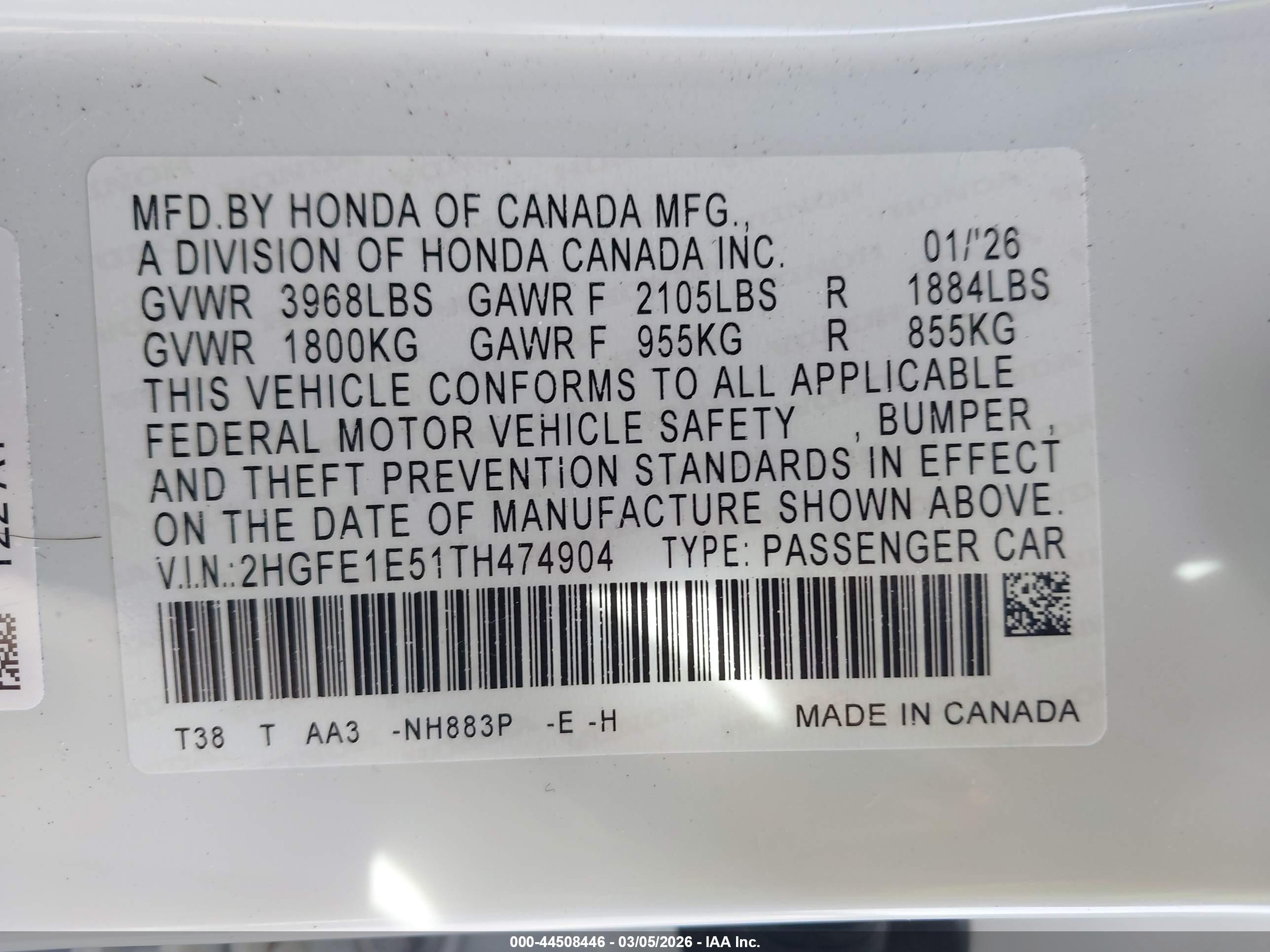 HONDA CIVIC image 9