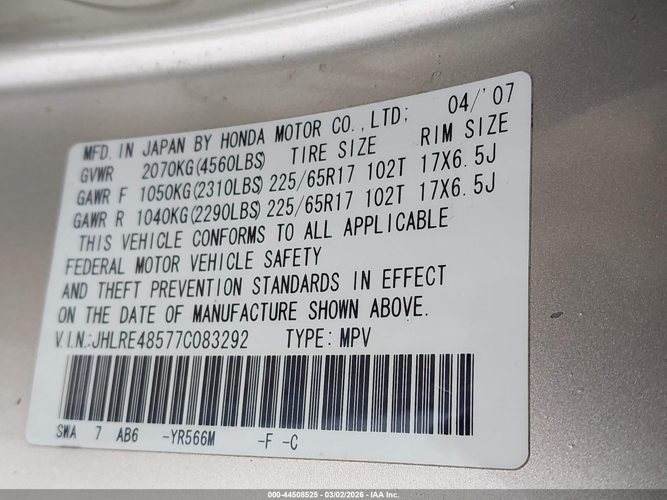 HONDA CR-V image 9