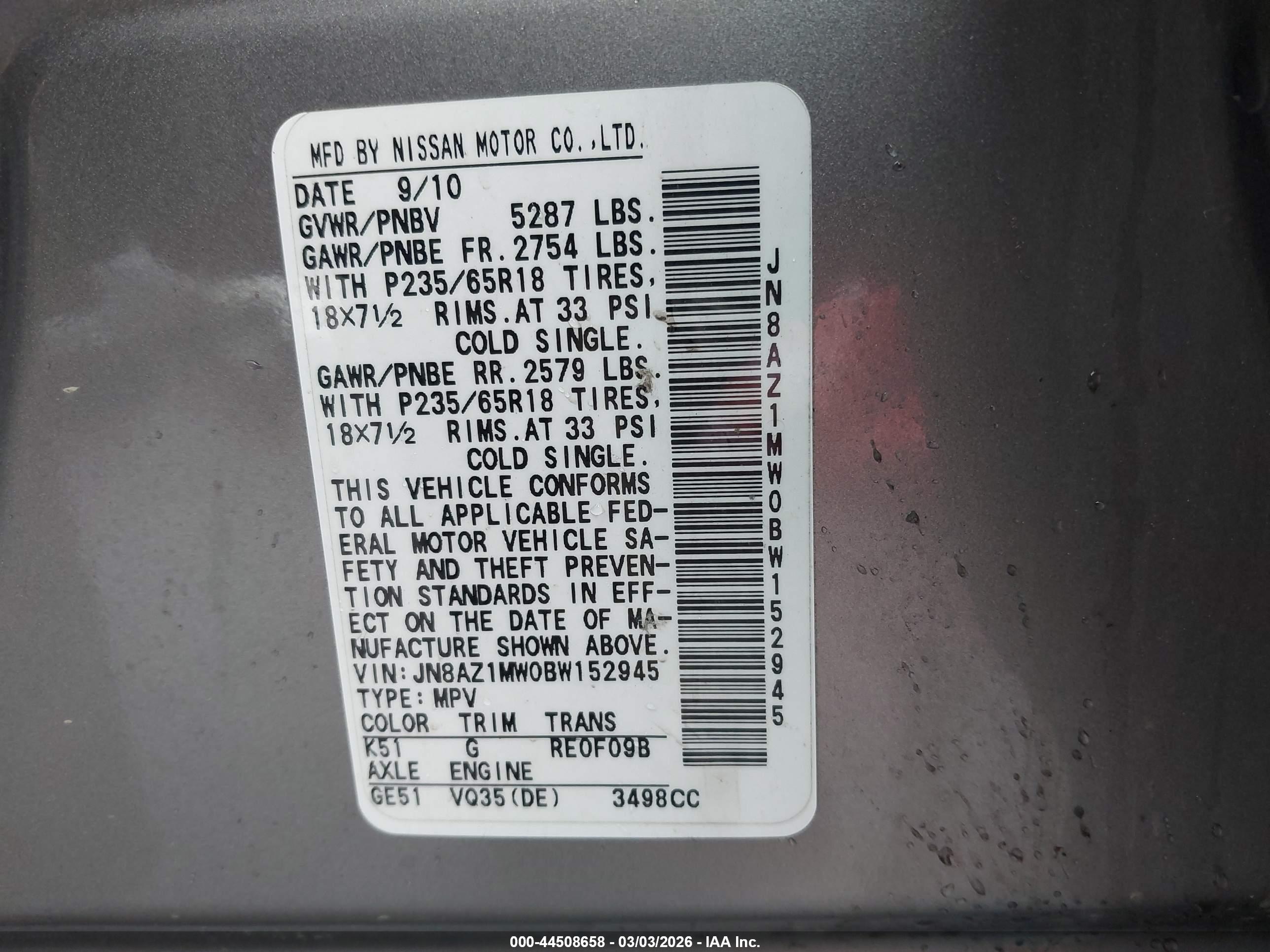 NISSAN MURANO image 9