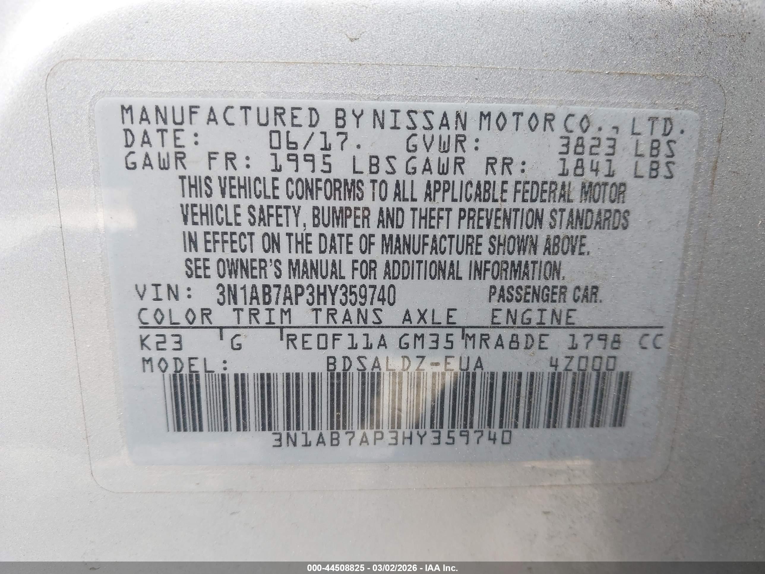 NISSAN SENTRA image 9
