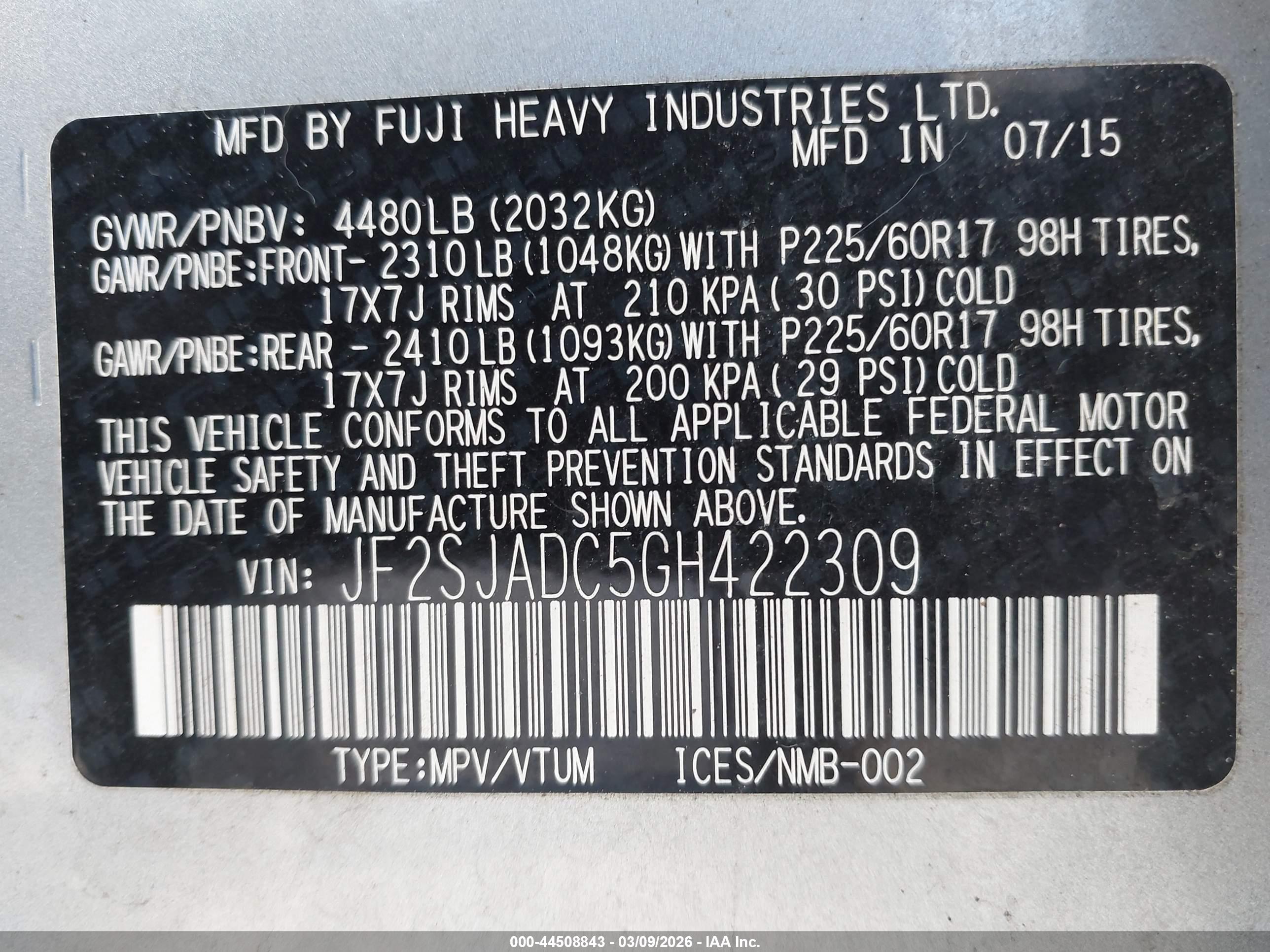 SUBARU FORESTER image 9