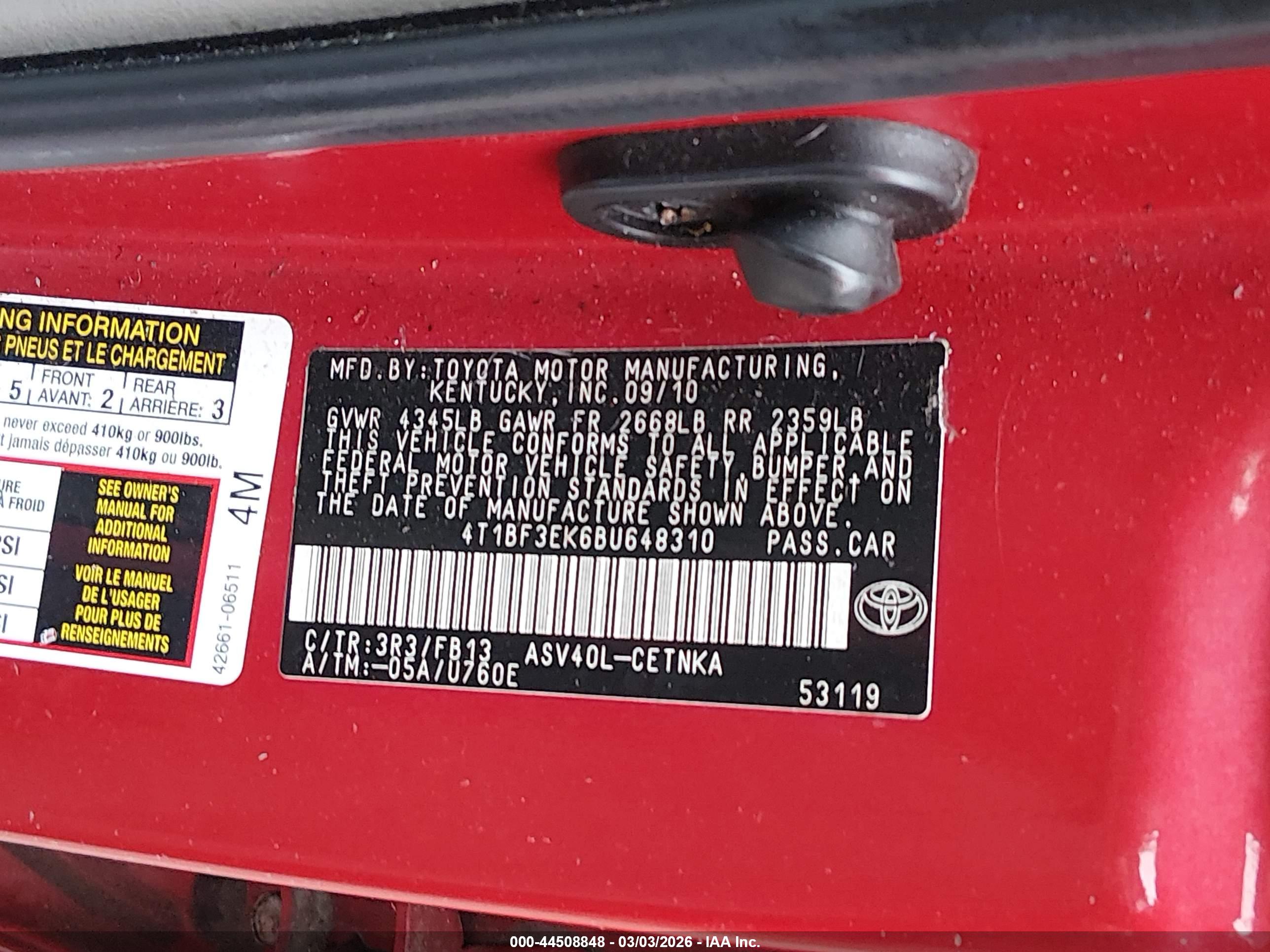 TOYOTA CAMRY image 9