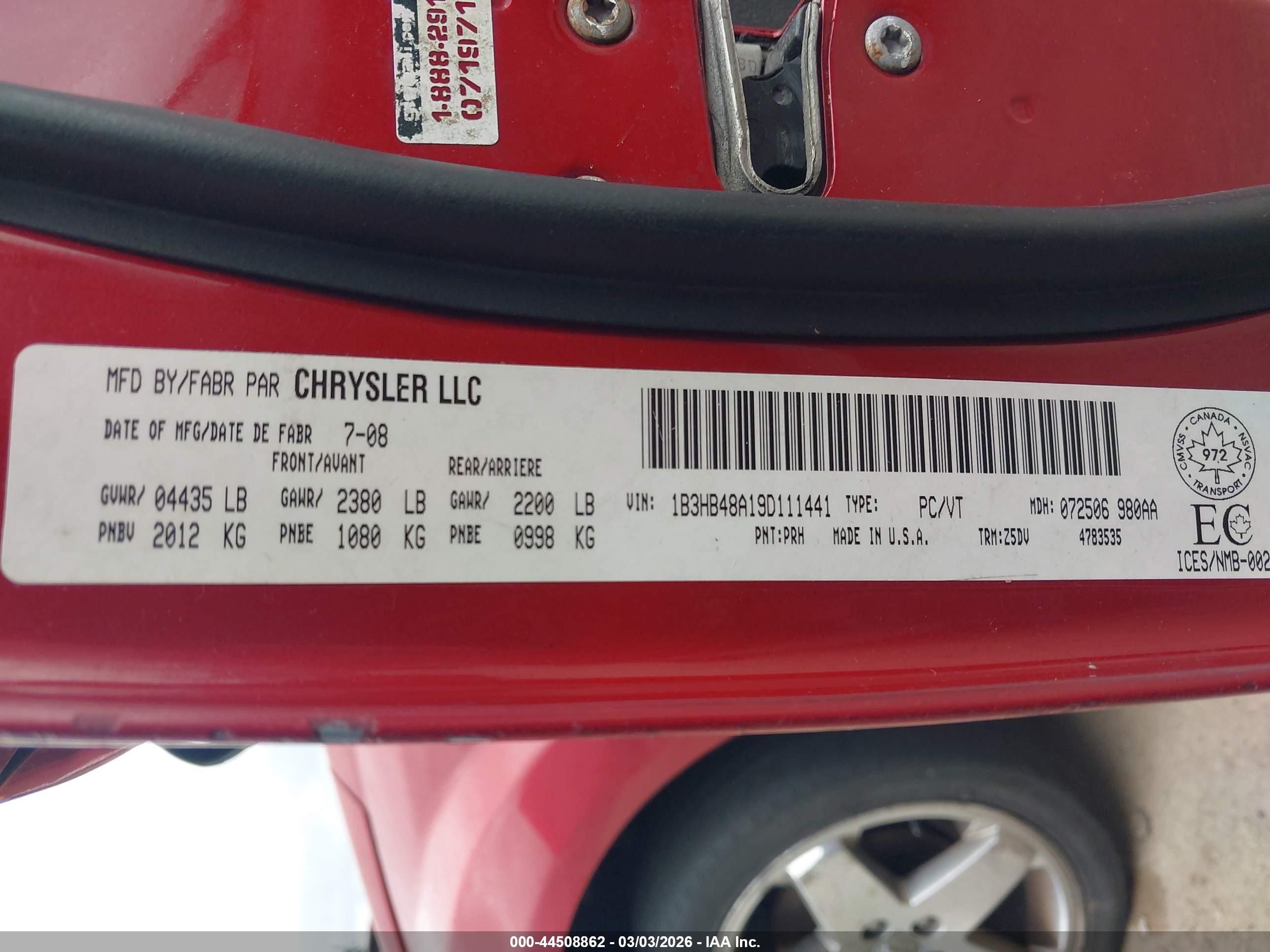 DODGE CALIBER image 9