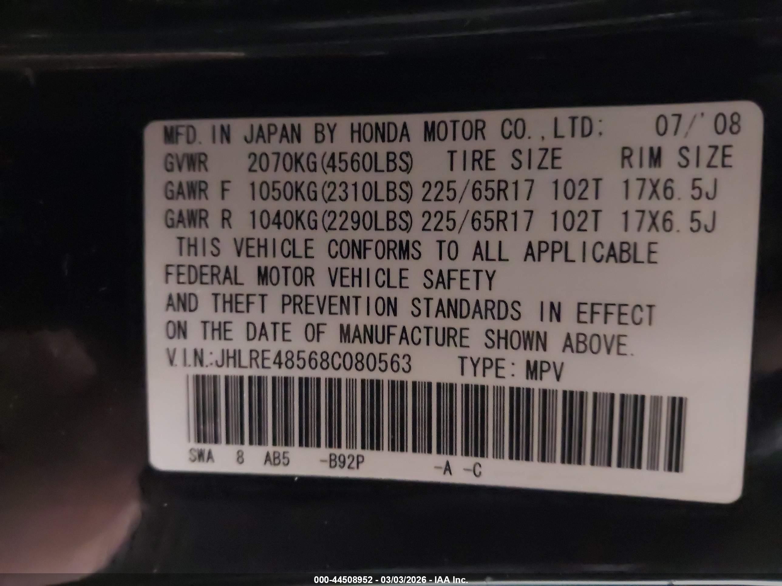 HONDA CR-V image 9
