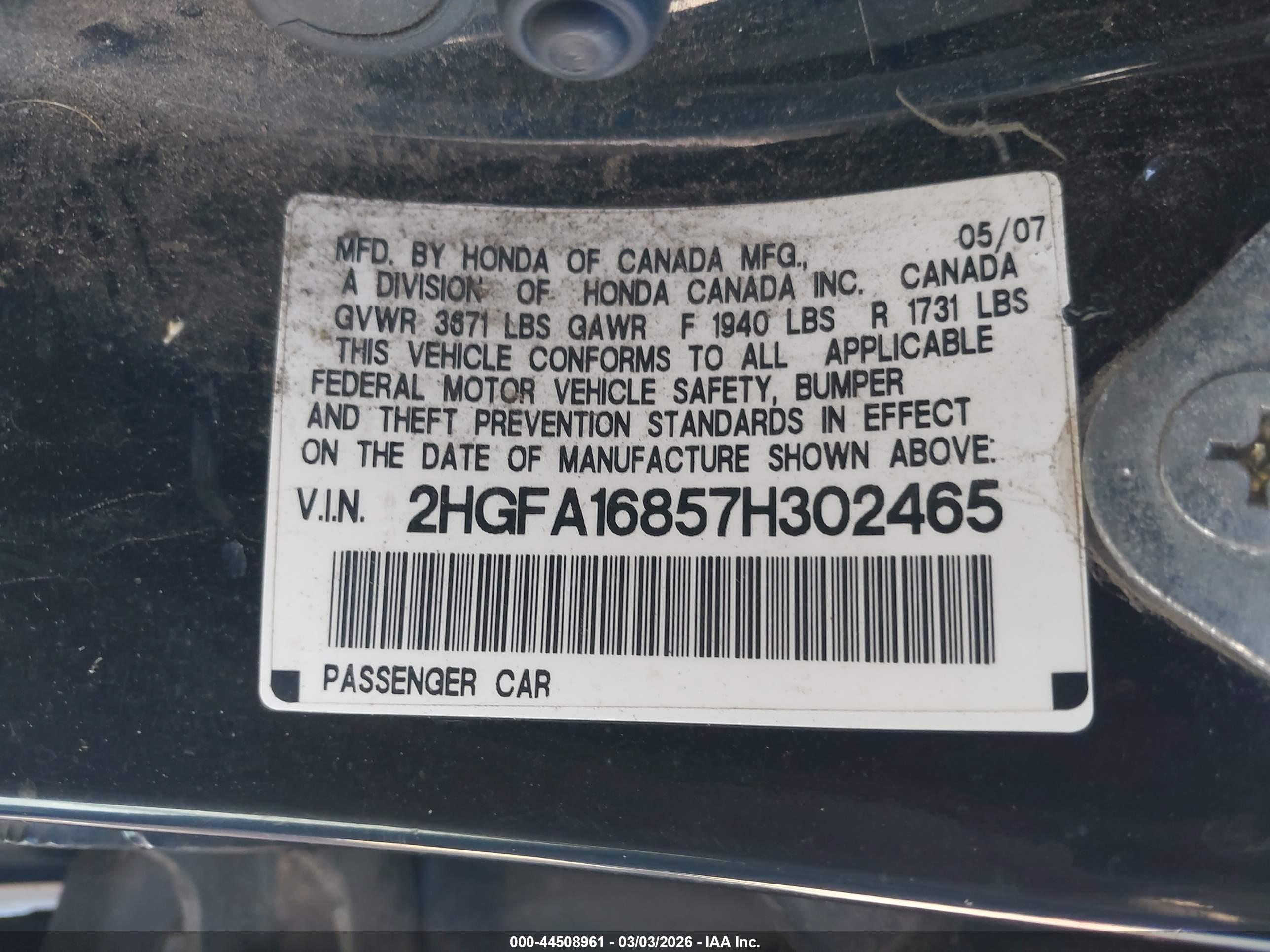 HONDA CIVIC image 9