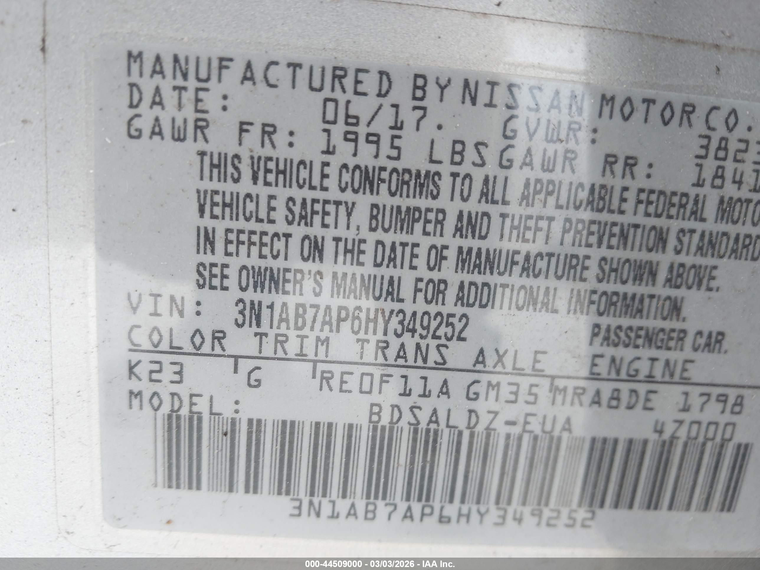 NISSAN SENTRA image 9