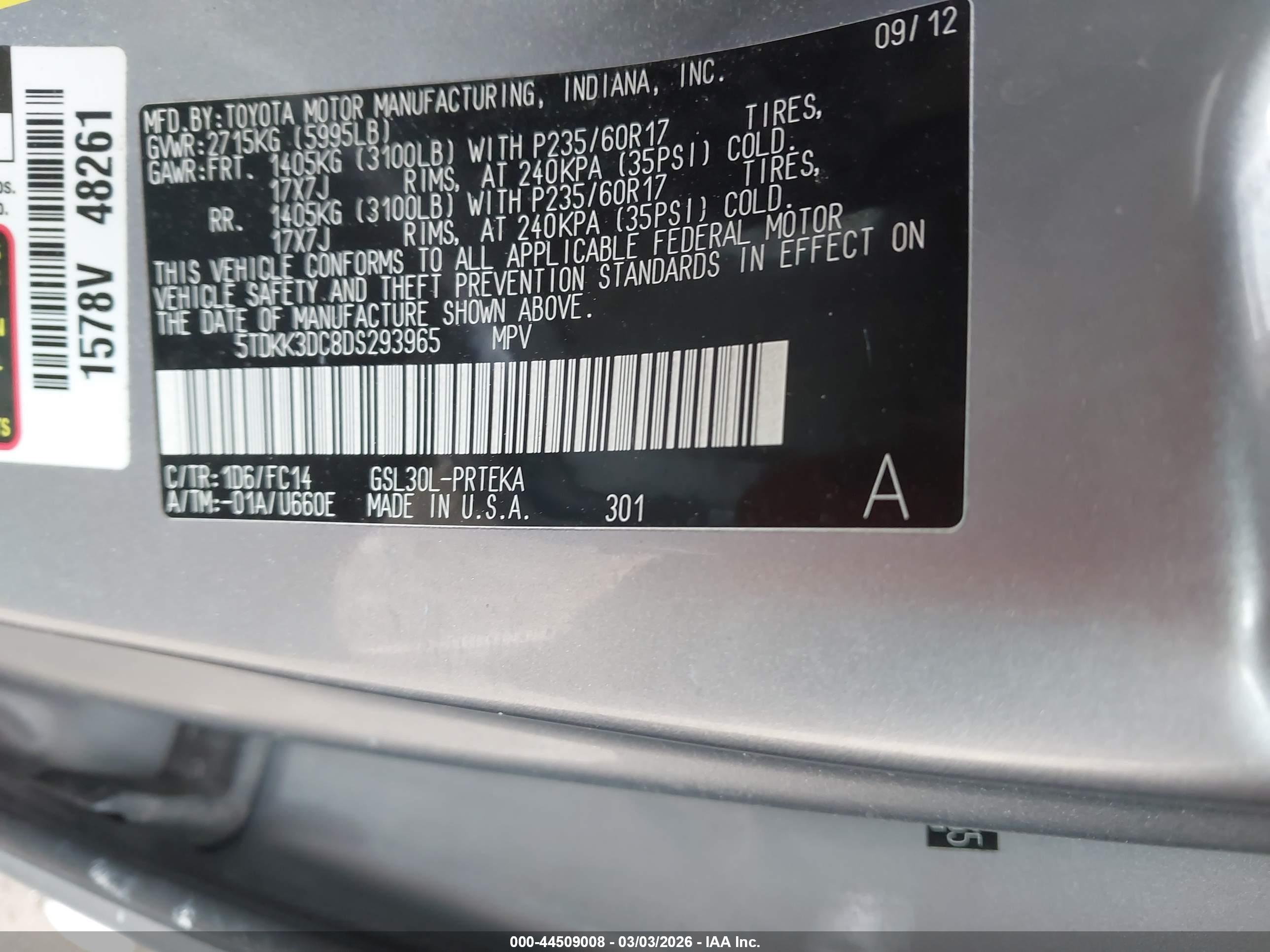 TOYOTA SIENNA image 9