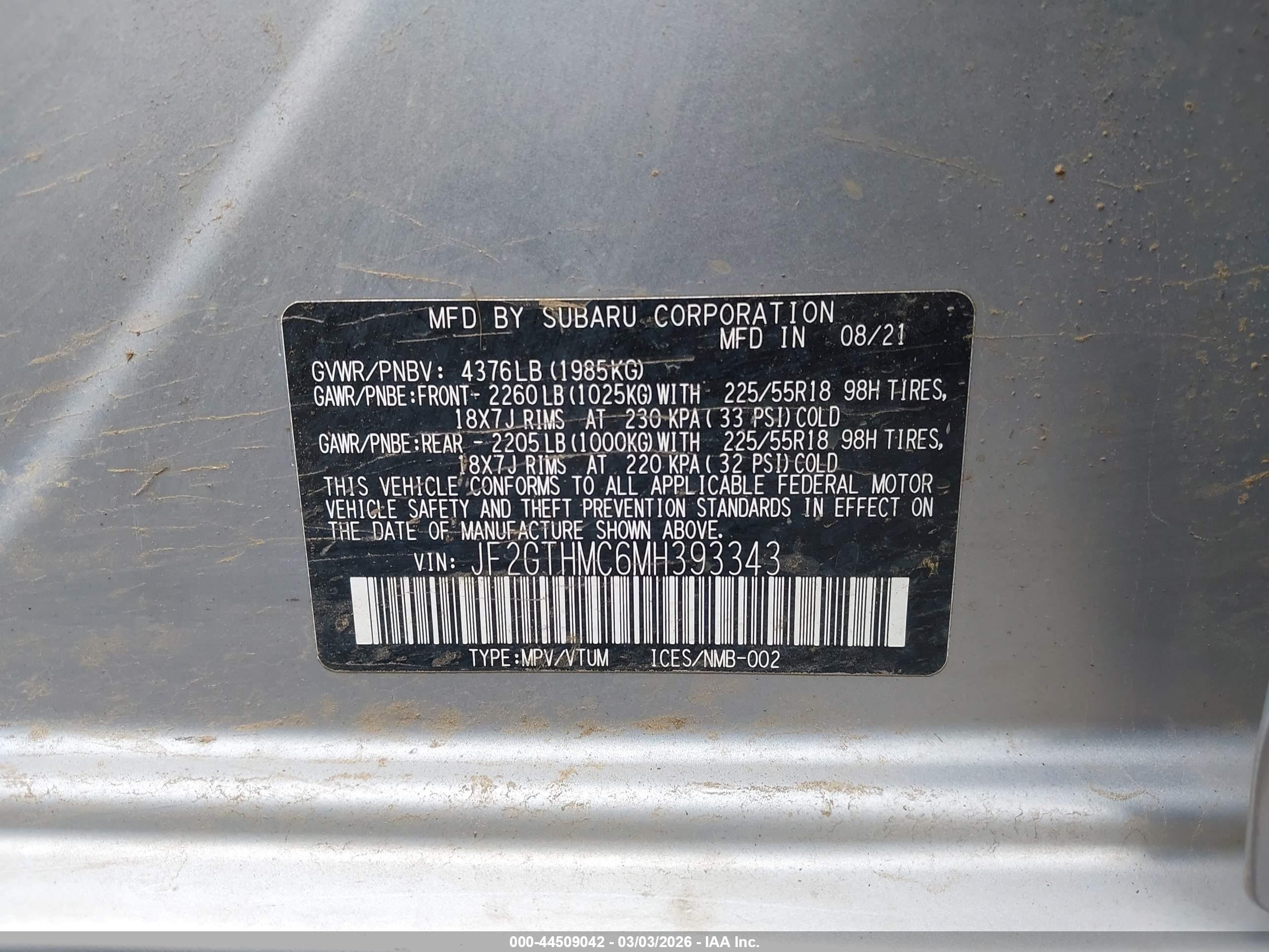 SUBARU CROSSTREK image 9