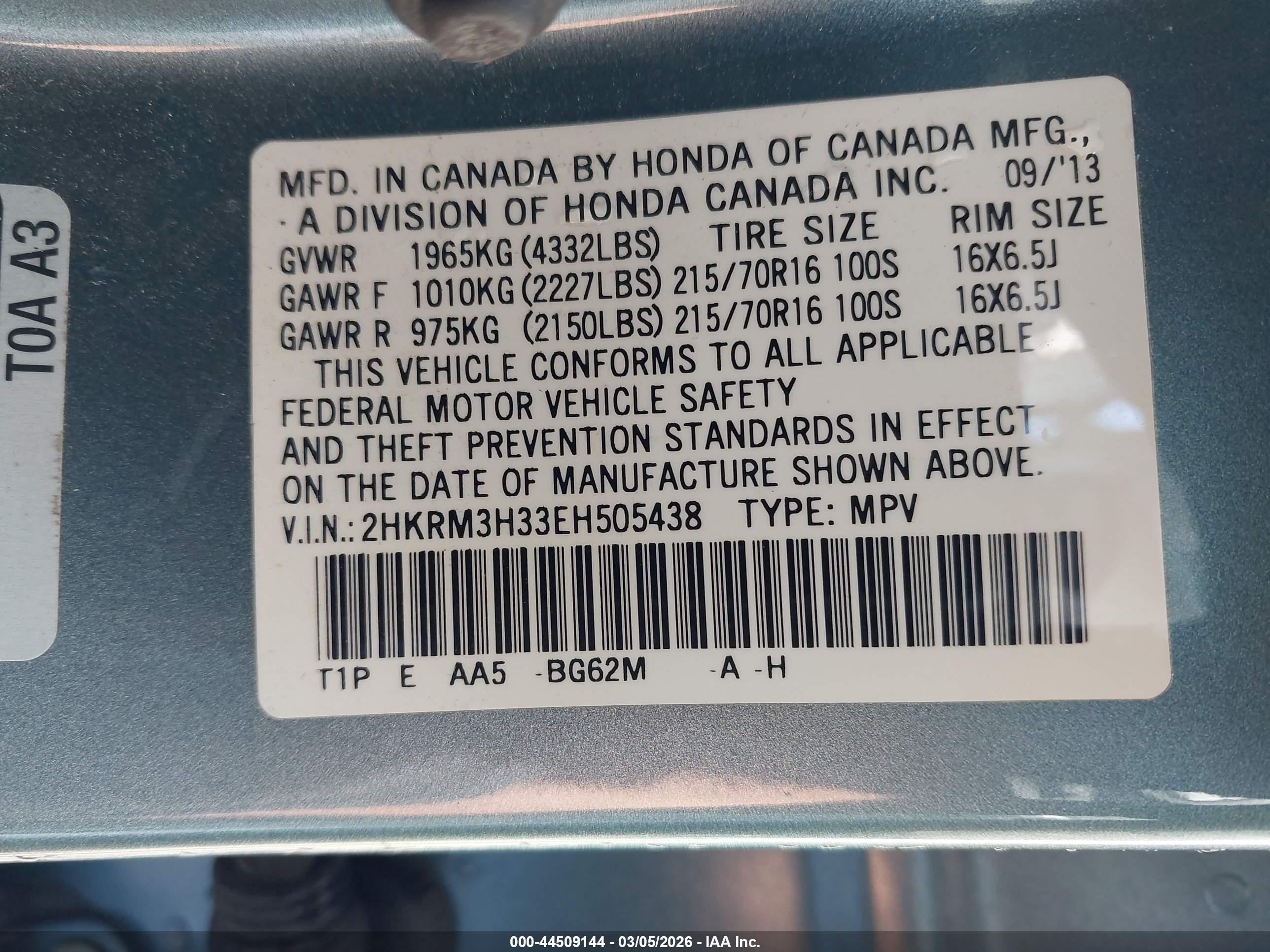 HONDA CR-V image 9