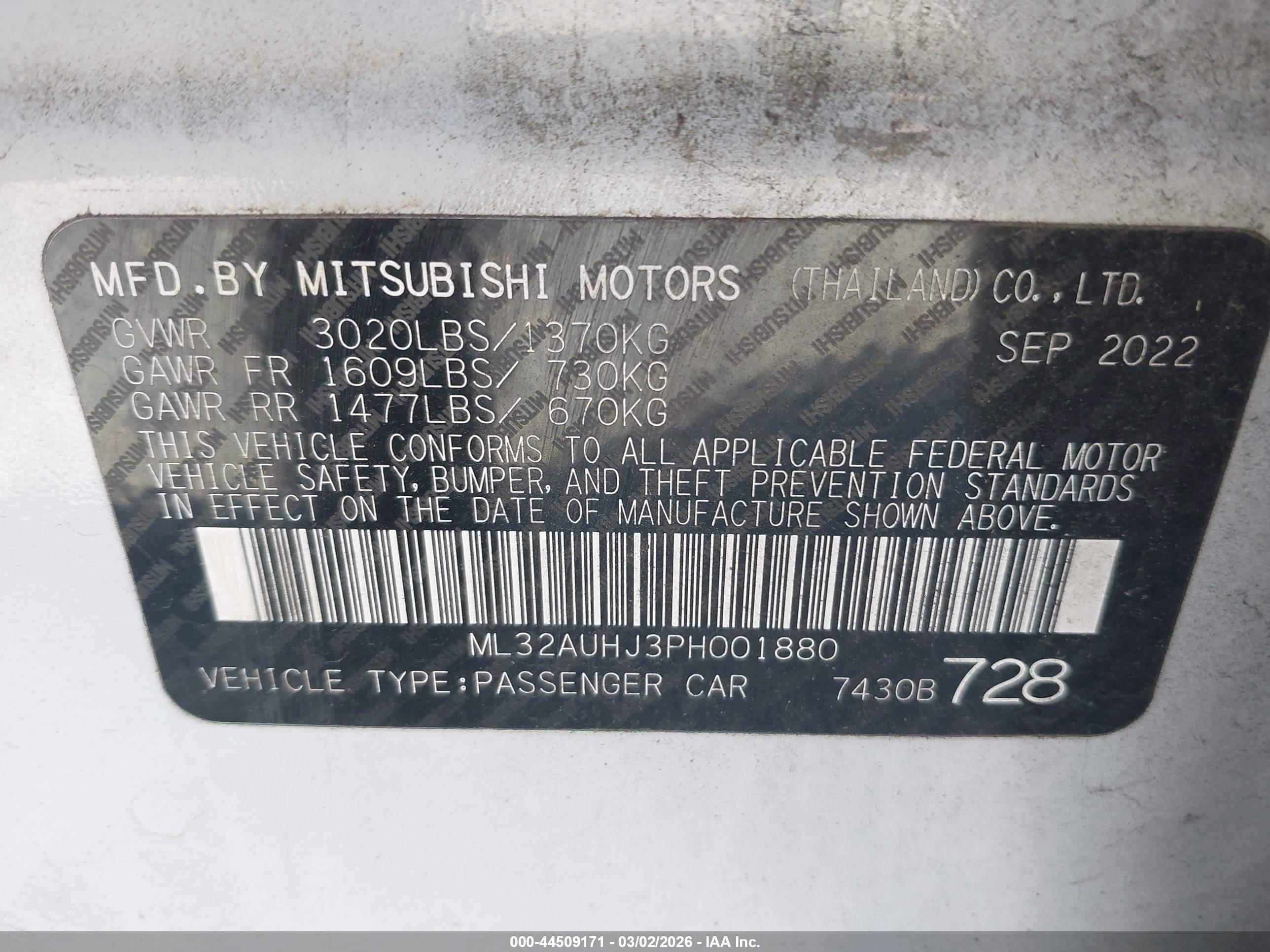 MITSUBISHI MIRAGE image 9