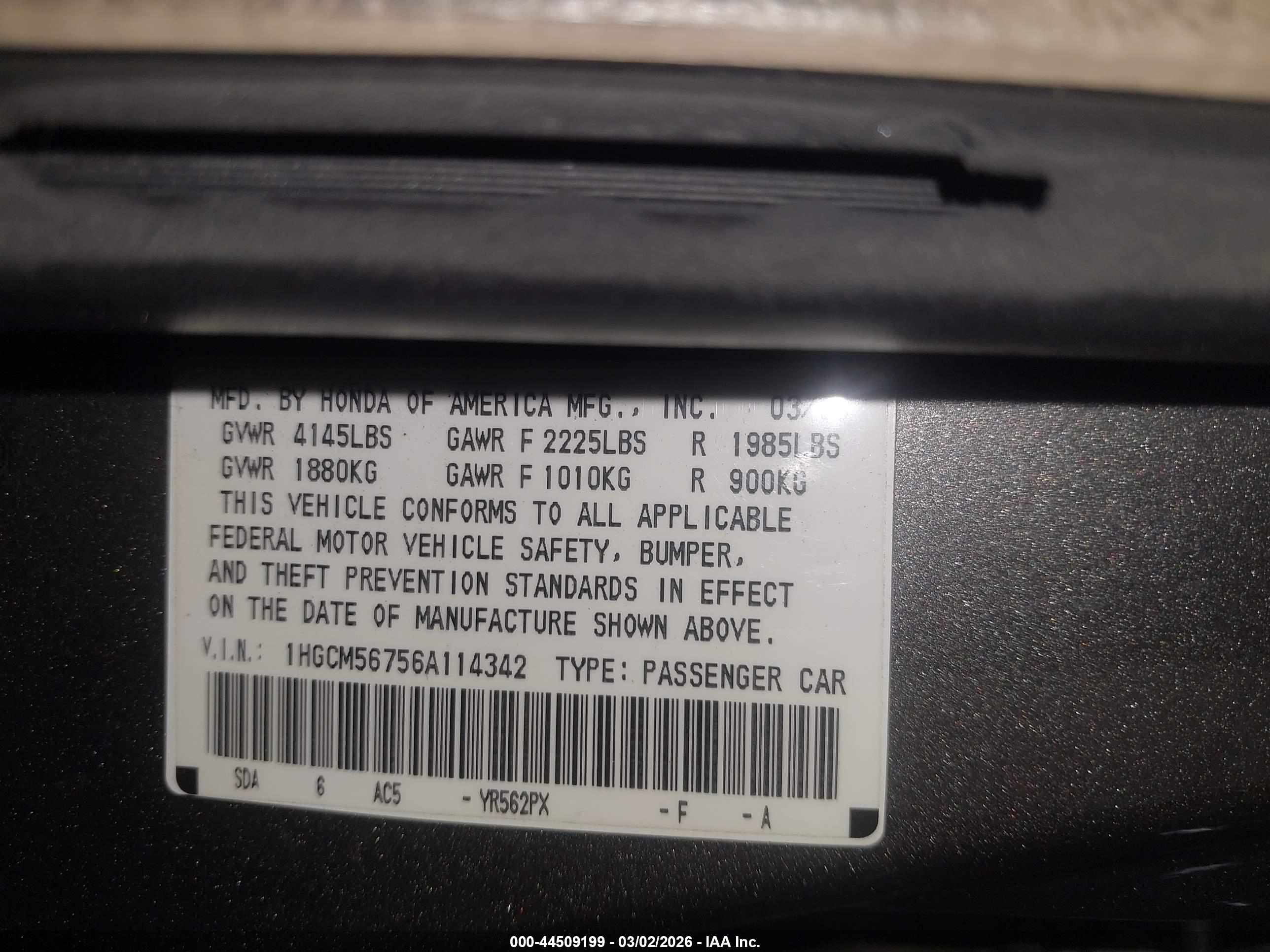 HONDA ACCORD image 9