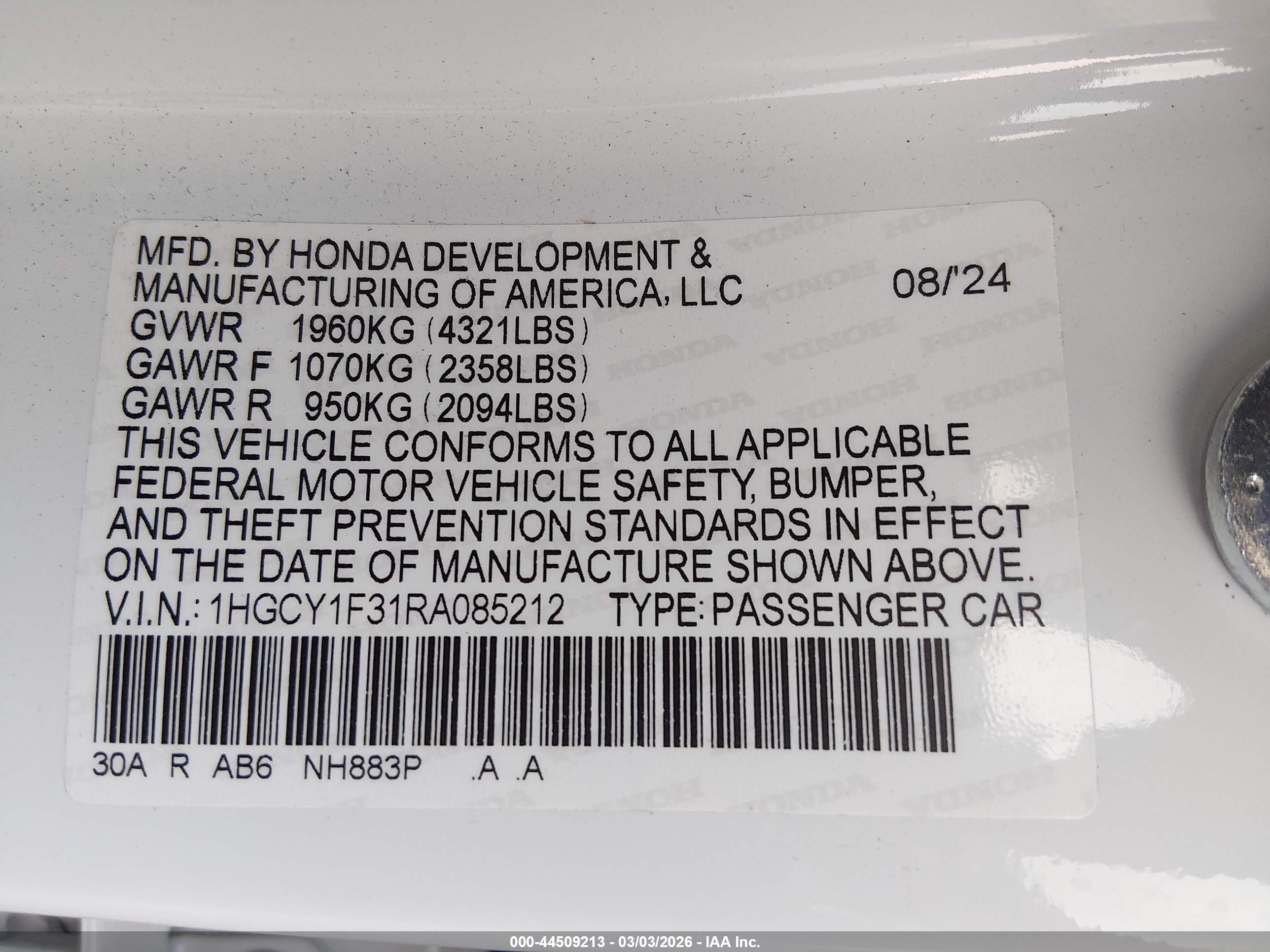 HONDA ACCORD image 9