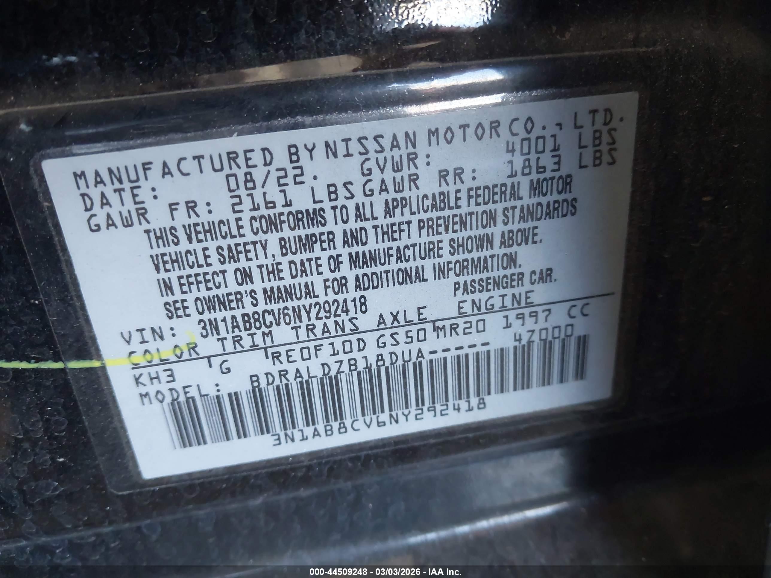 NISSAN SENTRA image 9